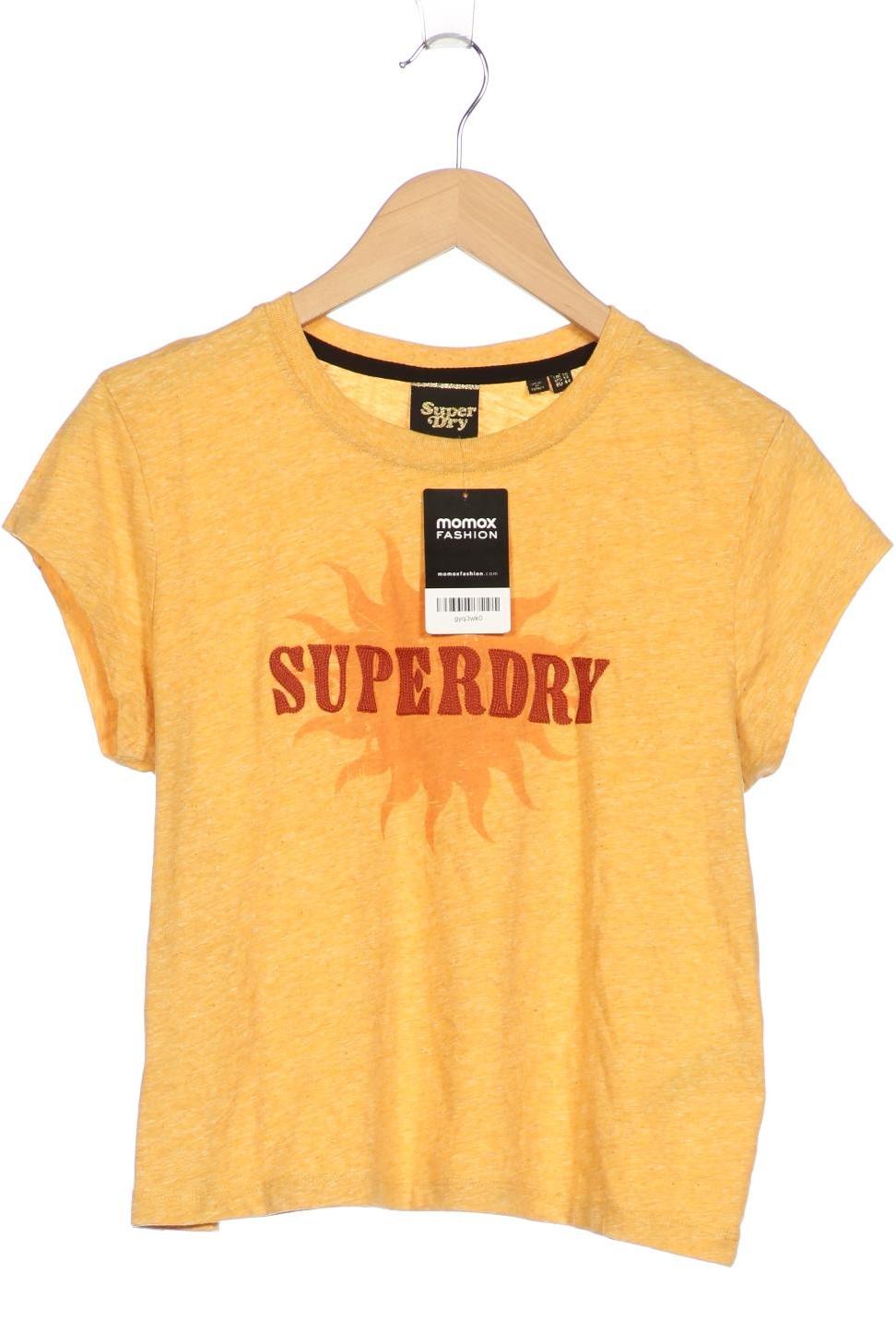 

Superdry Damen T-Shirt, gelb, Gr. 44
