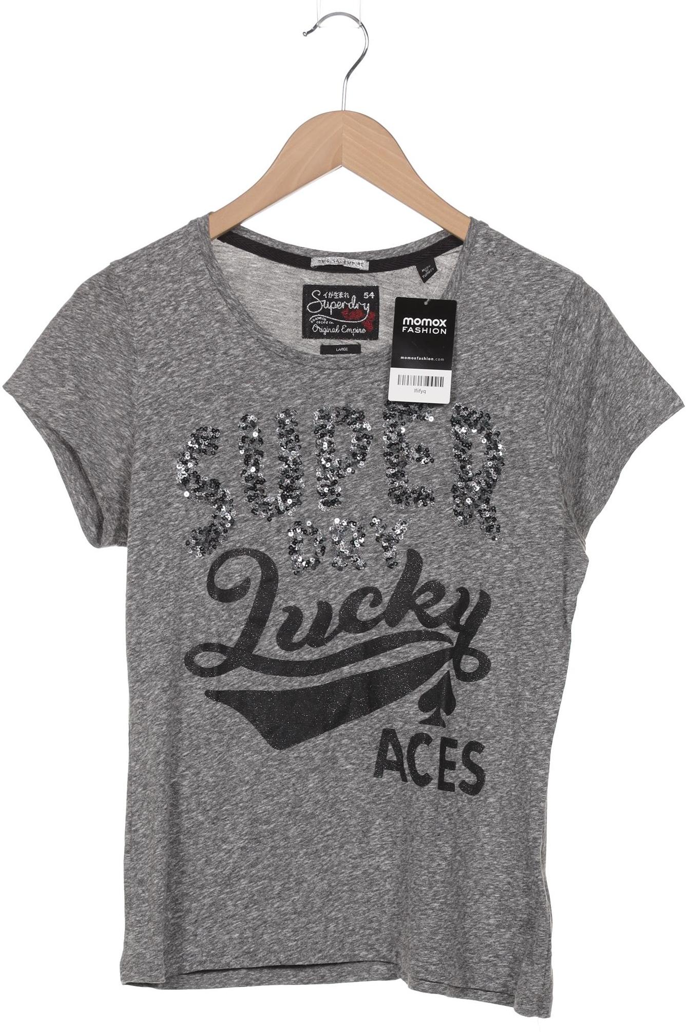 

Superdry Damen T-Shirt, grau, Gr. 42