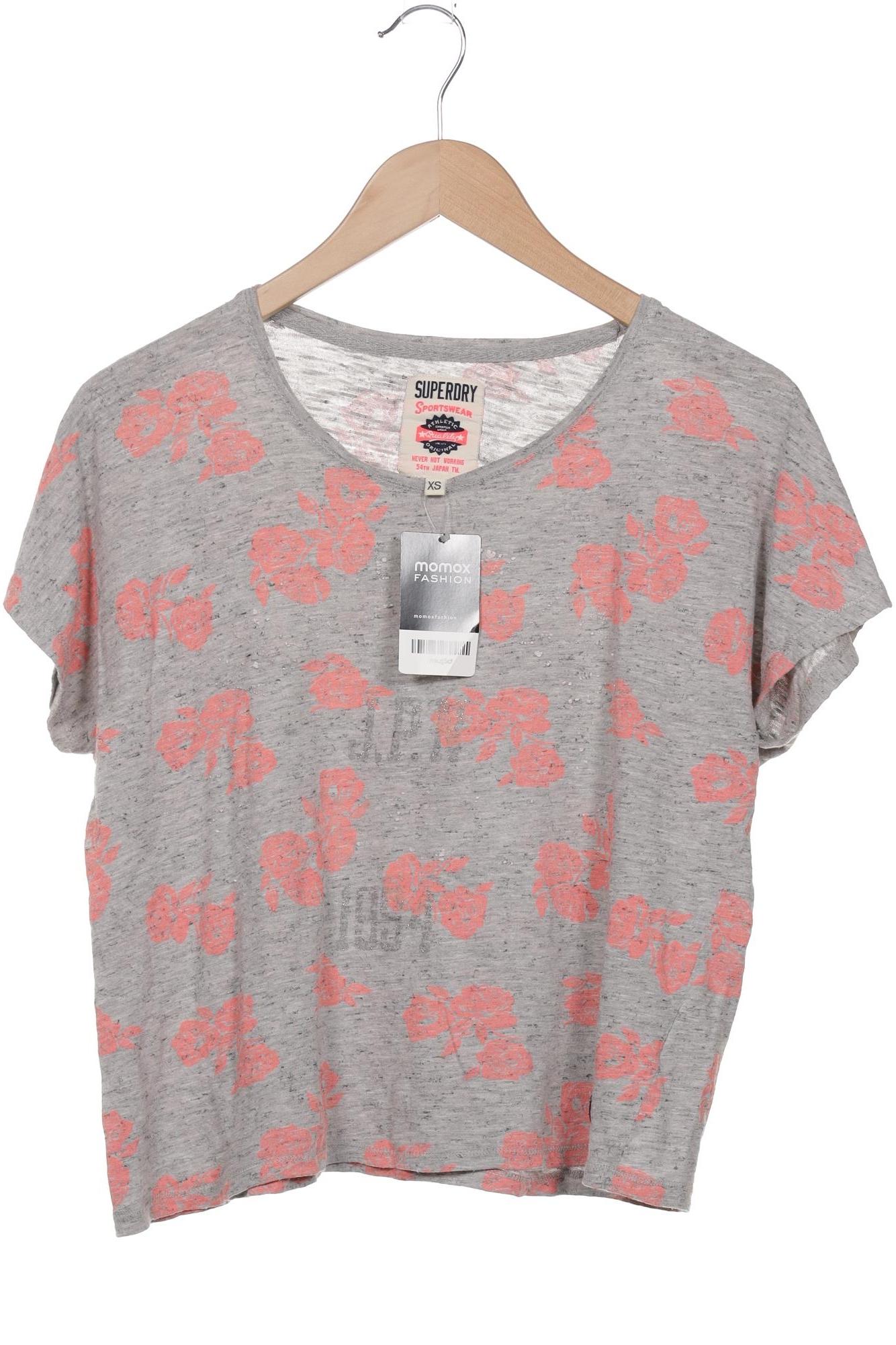 

Superdry Damen T-Shirt, grau, Gr. 34