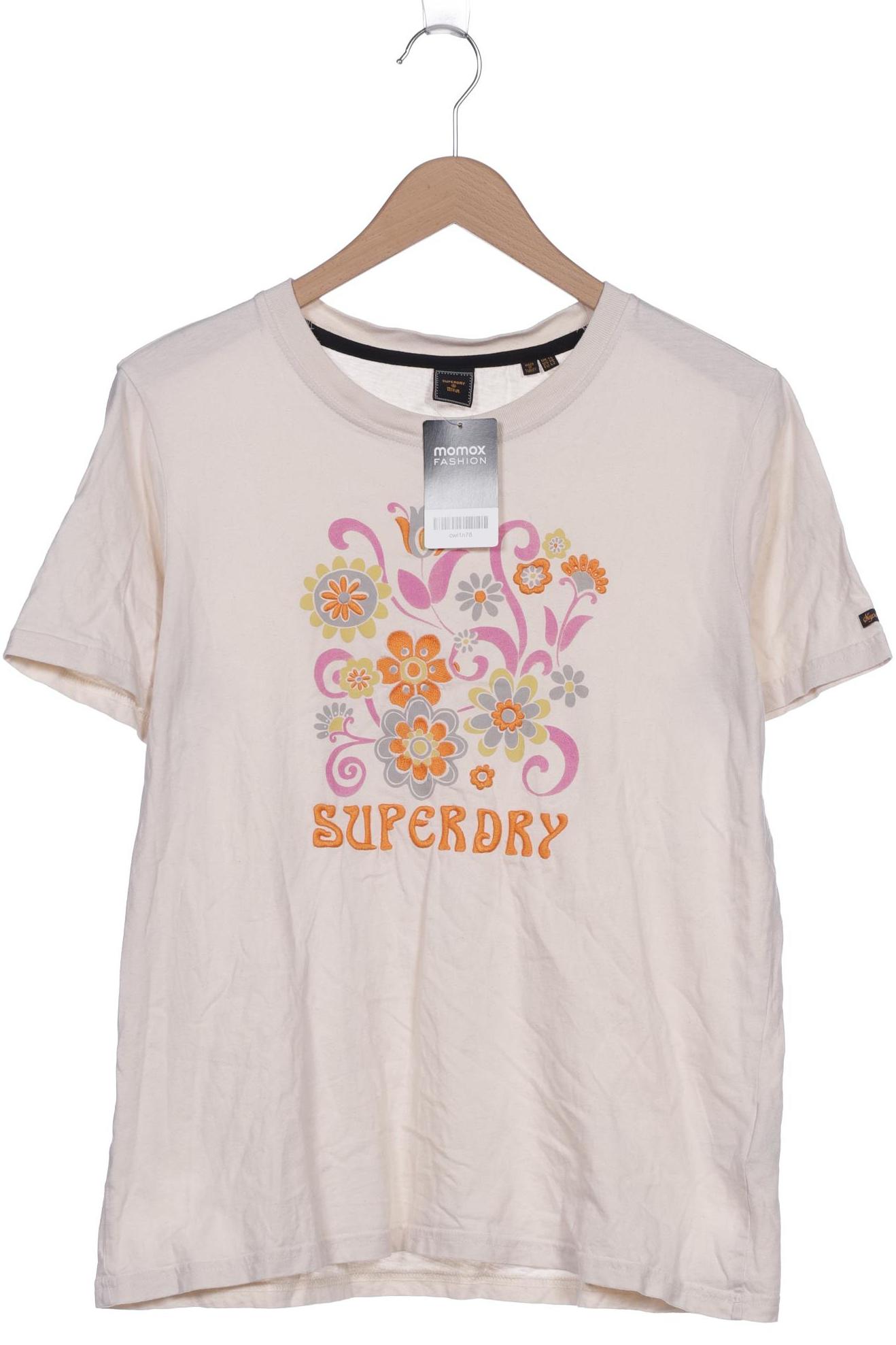 

Superdry Damen T-Shirt, cremeweiß, Gr. 42