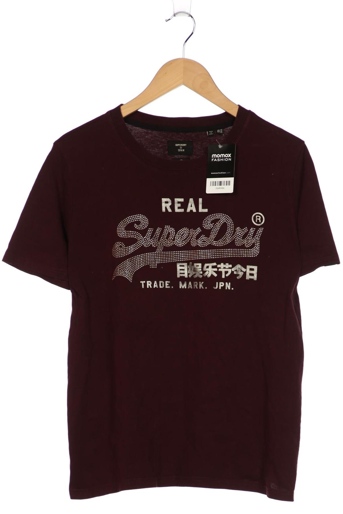 

Superdry Damen T-Shirt, bordeaux, Gr. 42