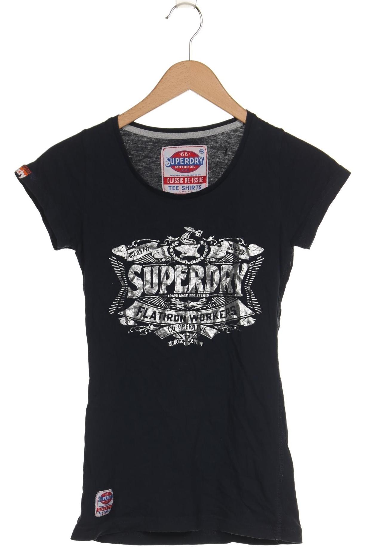 

Superdry Damen T-Shirt, marineblau, Gr. 34