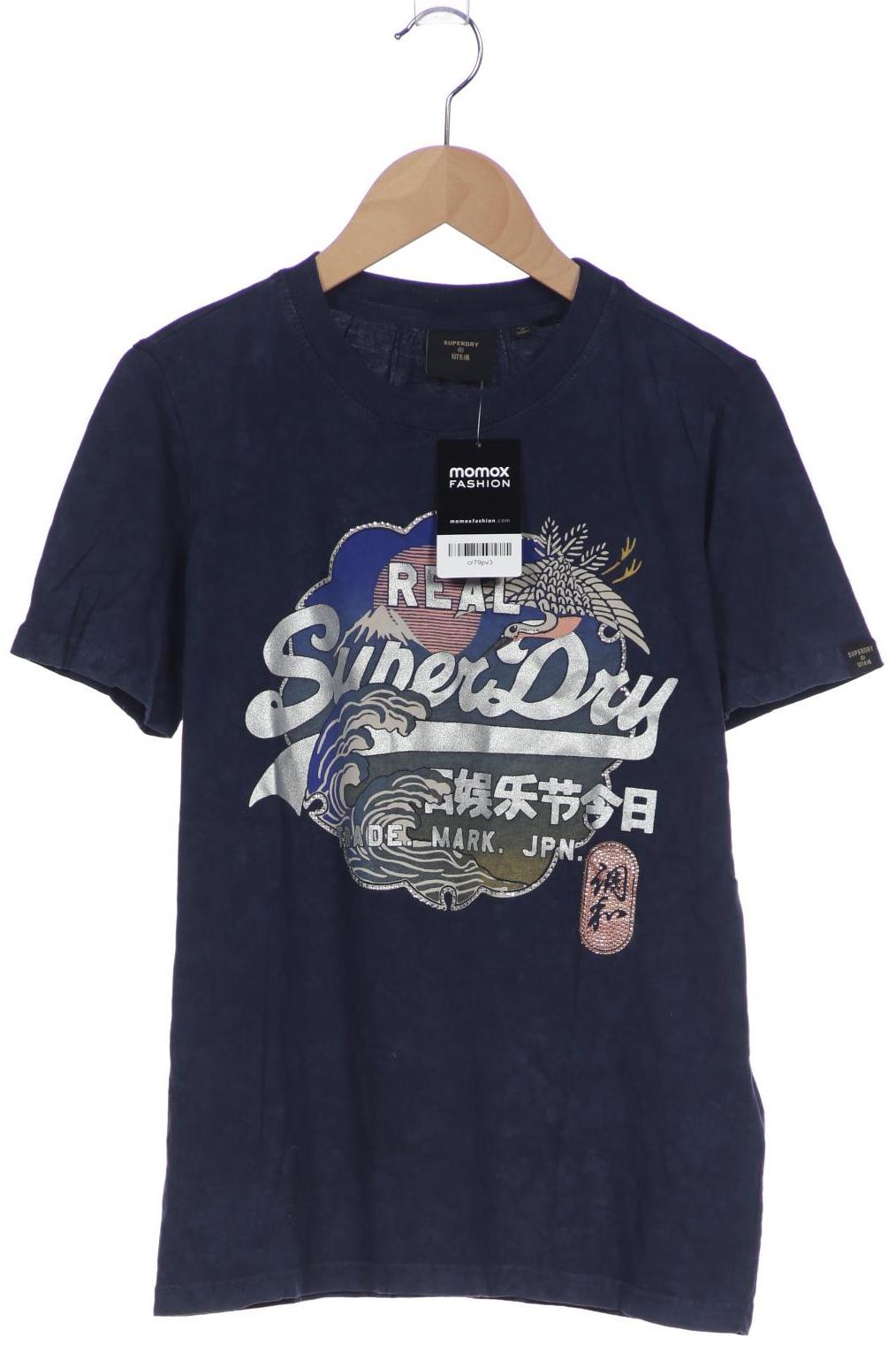 

Superdry Damen T-Shirt, marineblau, Gr. 36