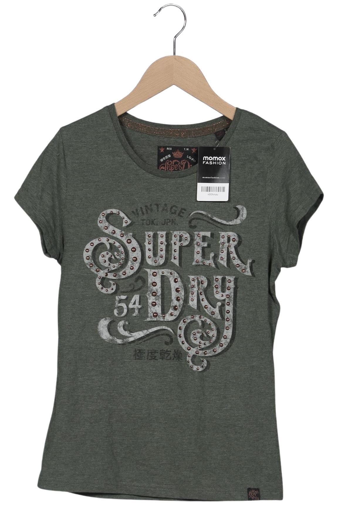 

Superdry Damen T-Shirt, grün, Gr. 38