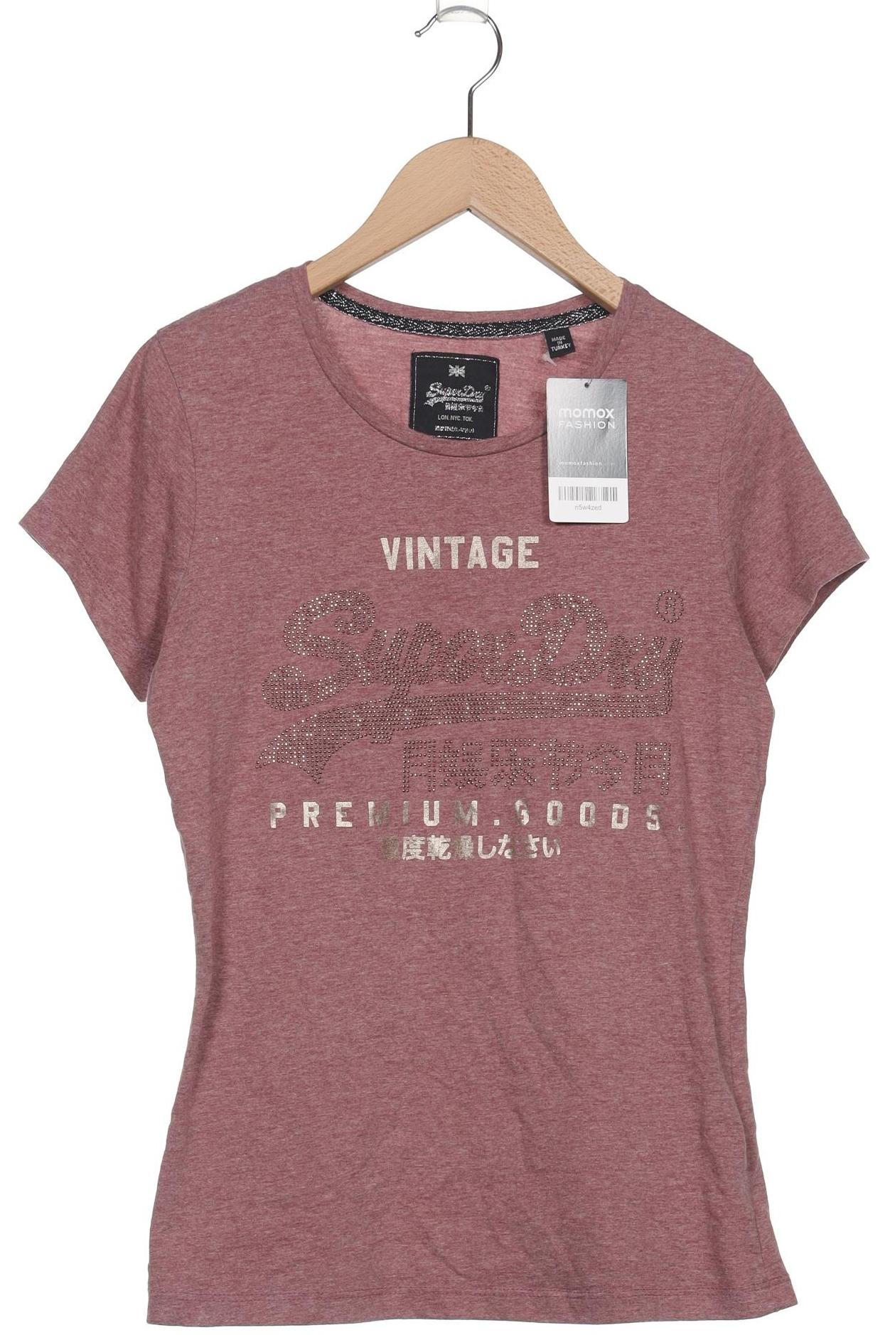 

Superdry Damen T-Shirt, bordeaux, Gr. 38