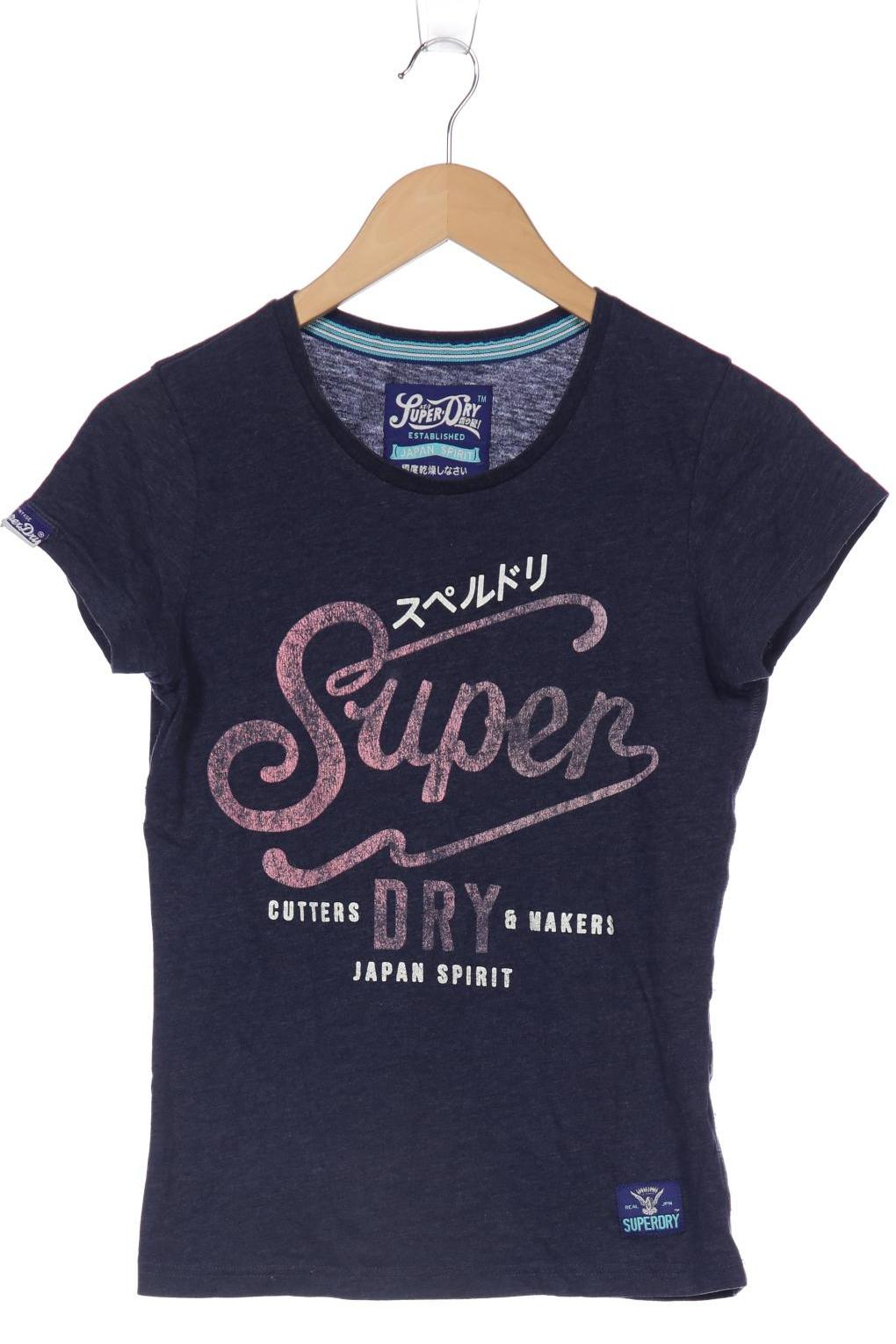 

Superdry Damen T-Shirt, marineblau, Gr. 36