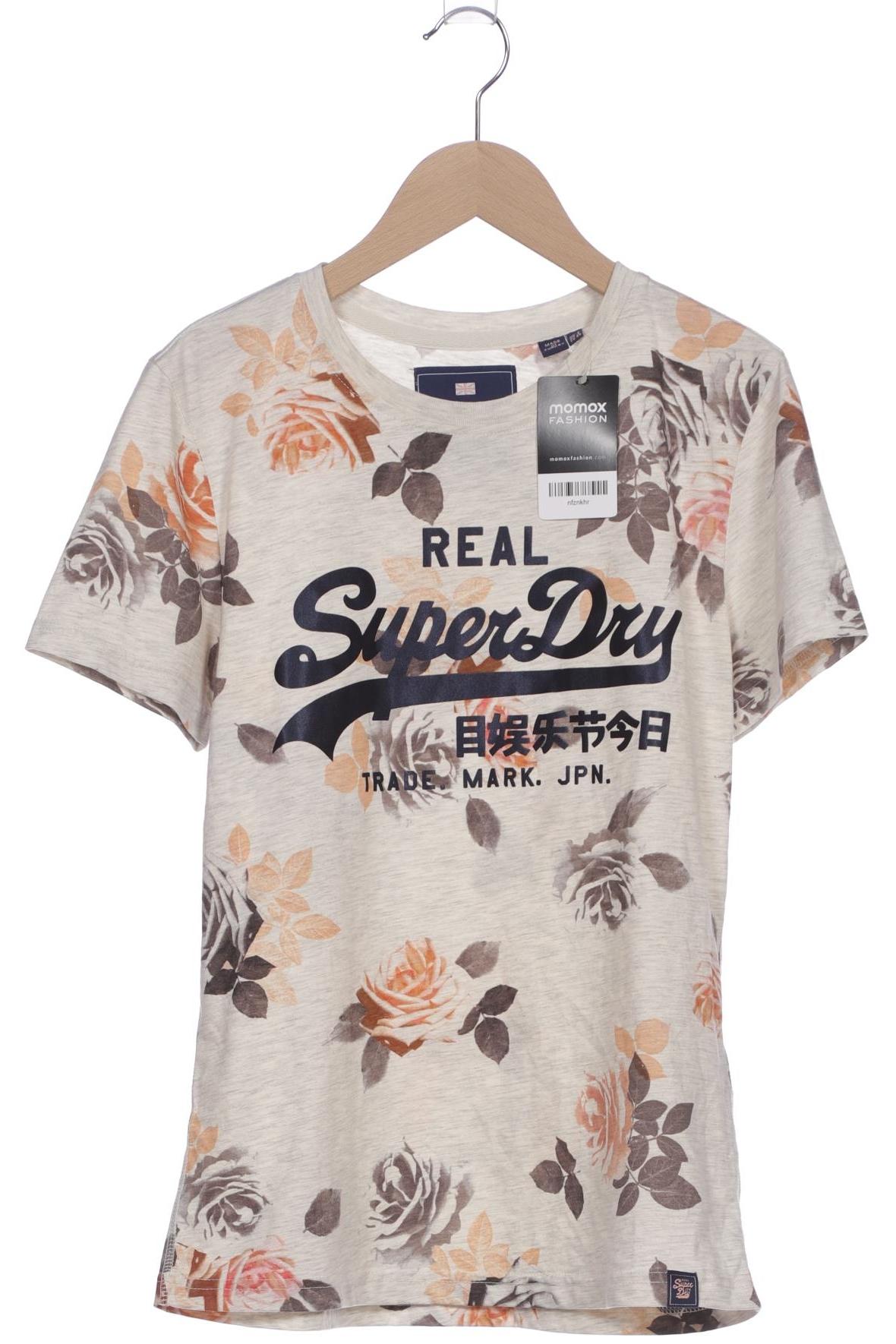 

Superdry Damen T-Shirt, cremeweiß, Gr. 36