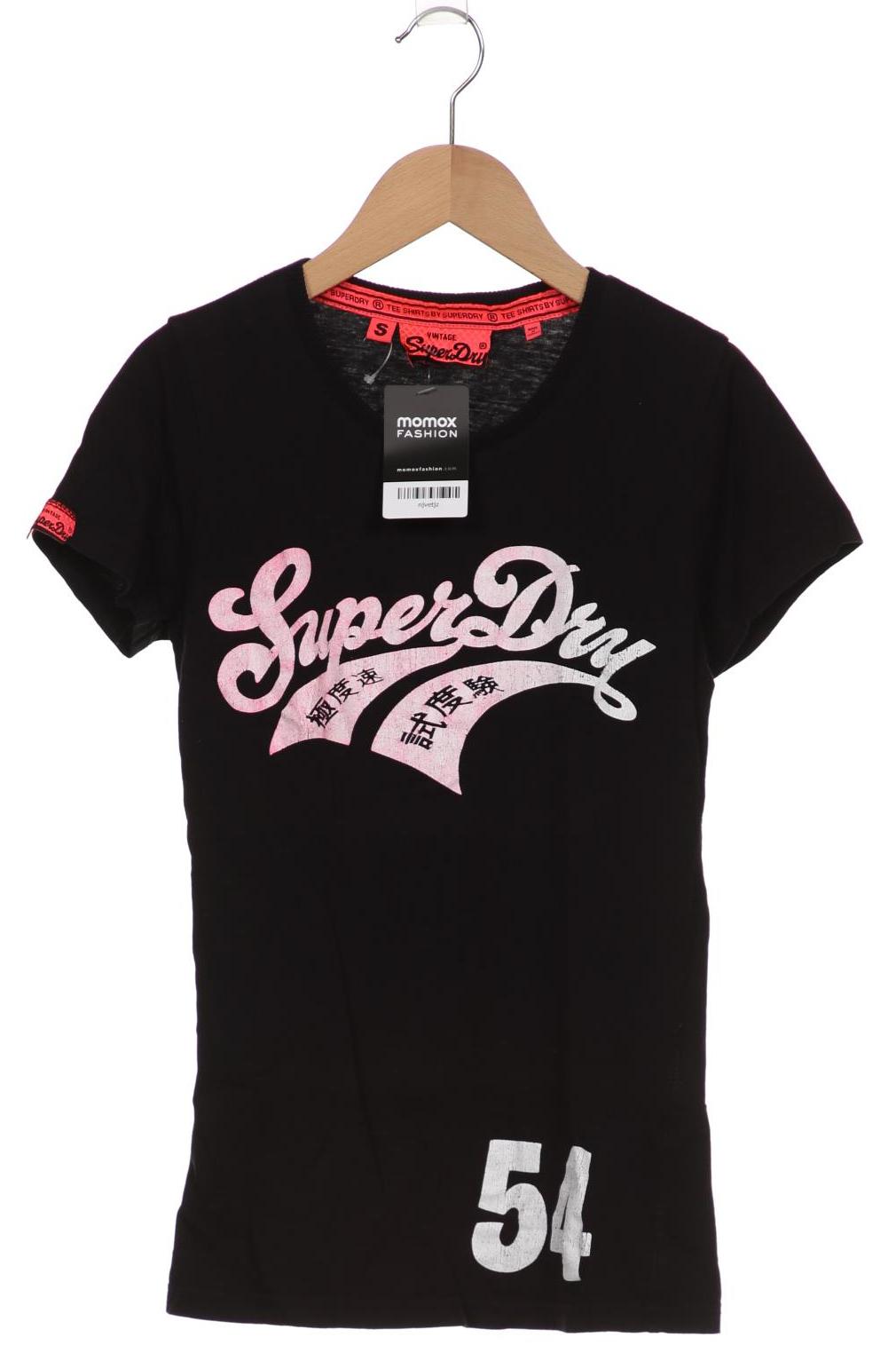 

Superdry Damen T-Shirt, schwarz, Gr. 36