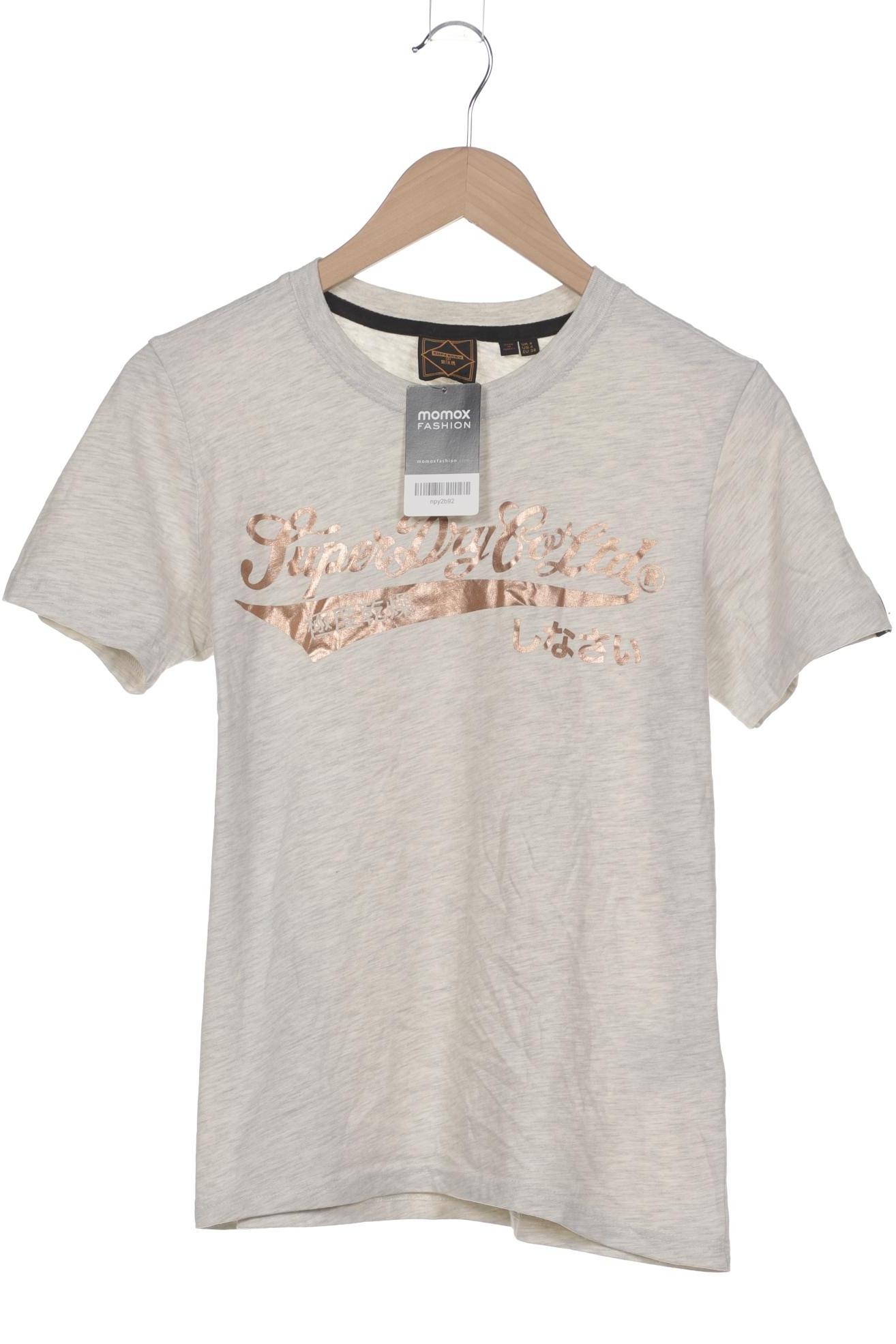 

Superdry Damen T-Shirt, cremeweiß, Gr. 36