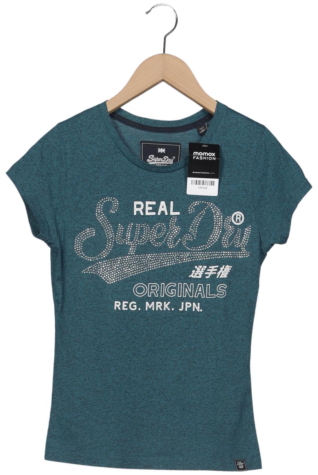 

Superdry Damen T-Shirt, türkis, Gr. 34