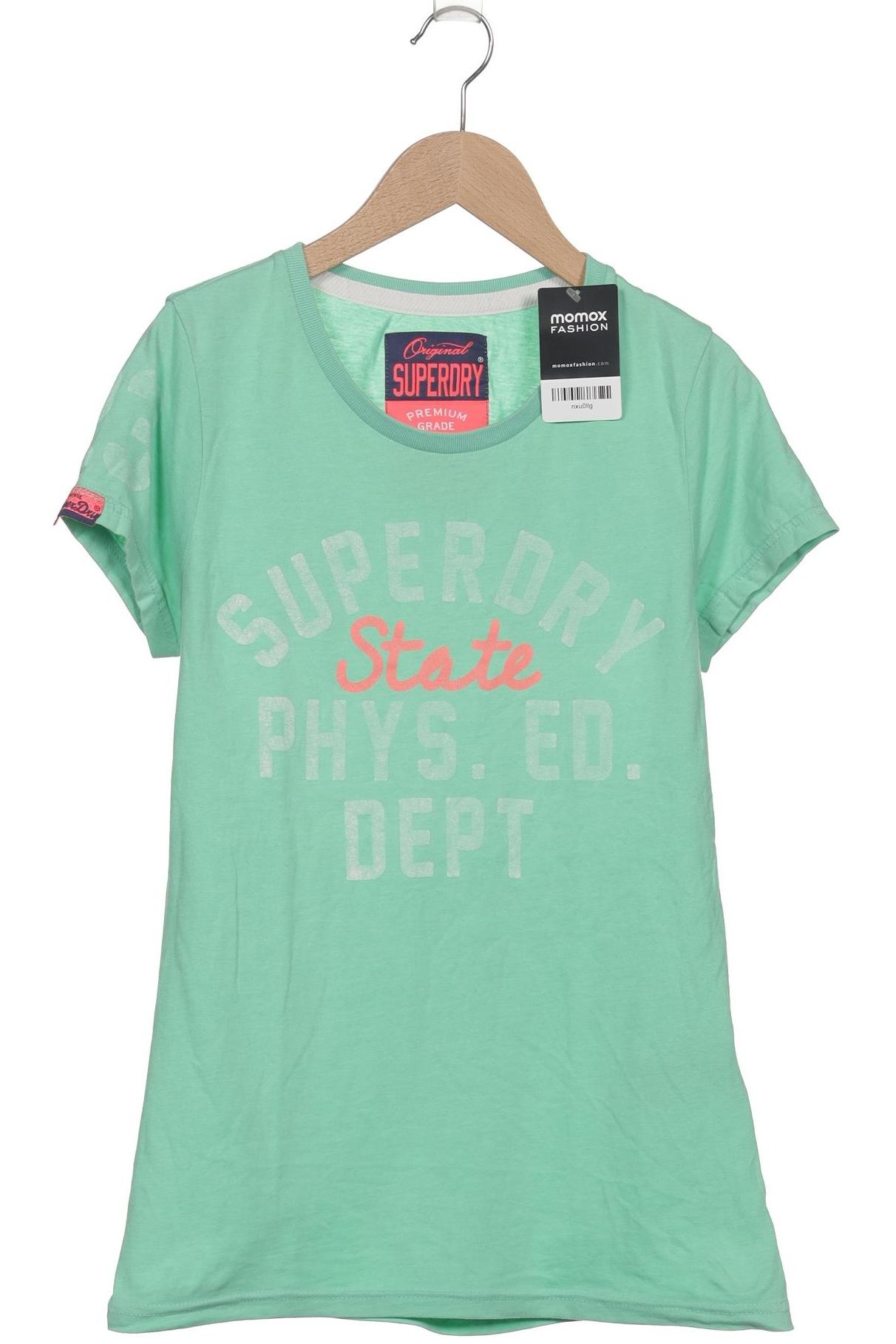

Superdry Damen T-Shirt, hellgrün, Gr. 38
