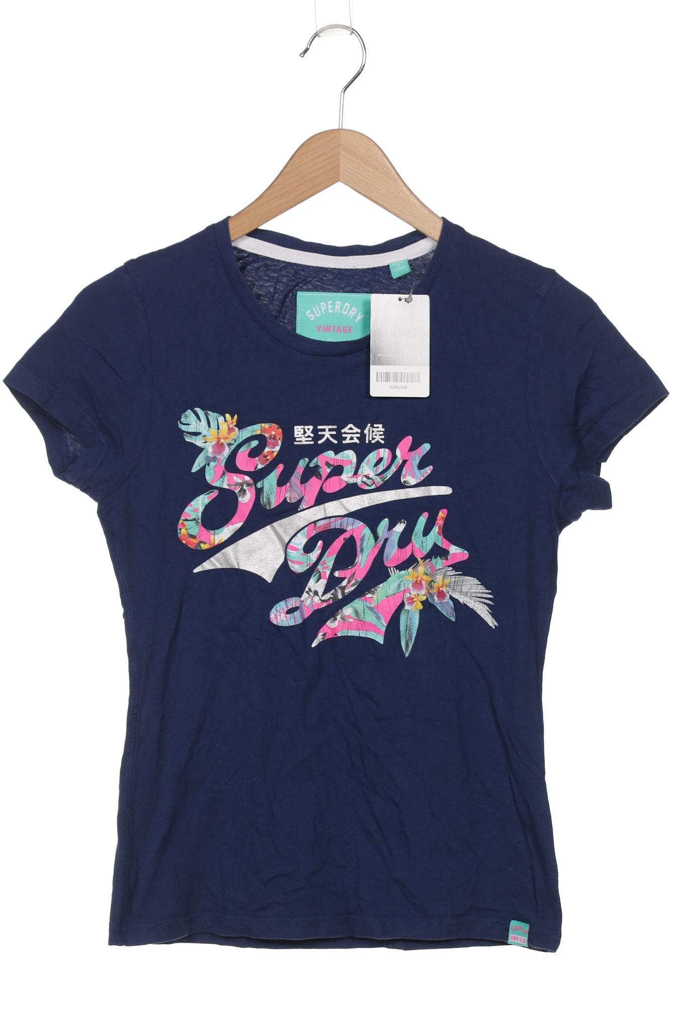 

Superdry Damen T-Shirt, marineblau, Gr. 38
