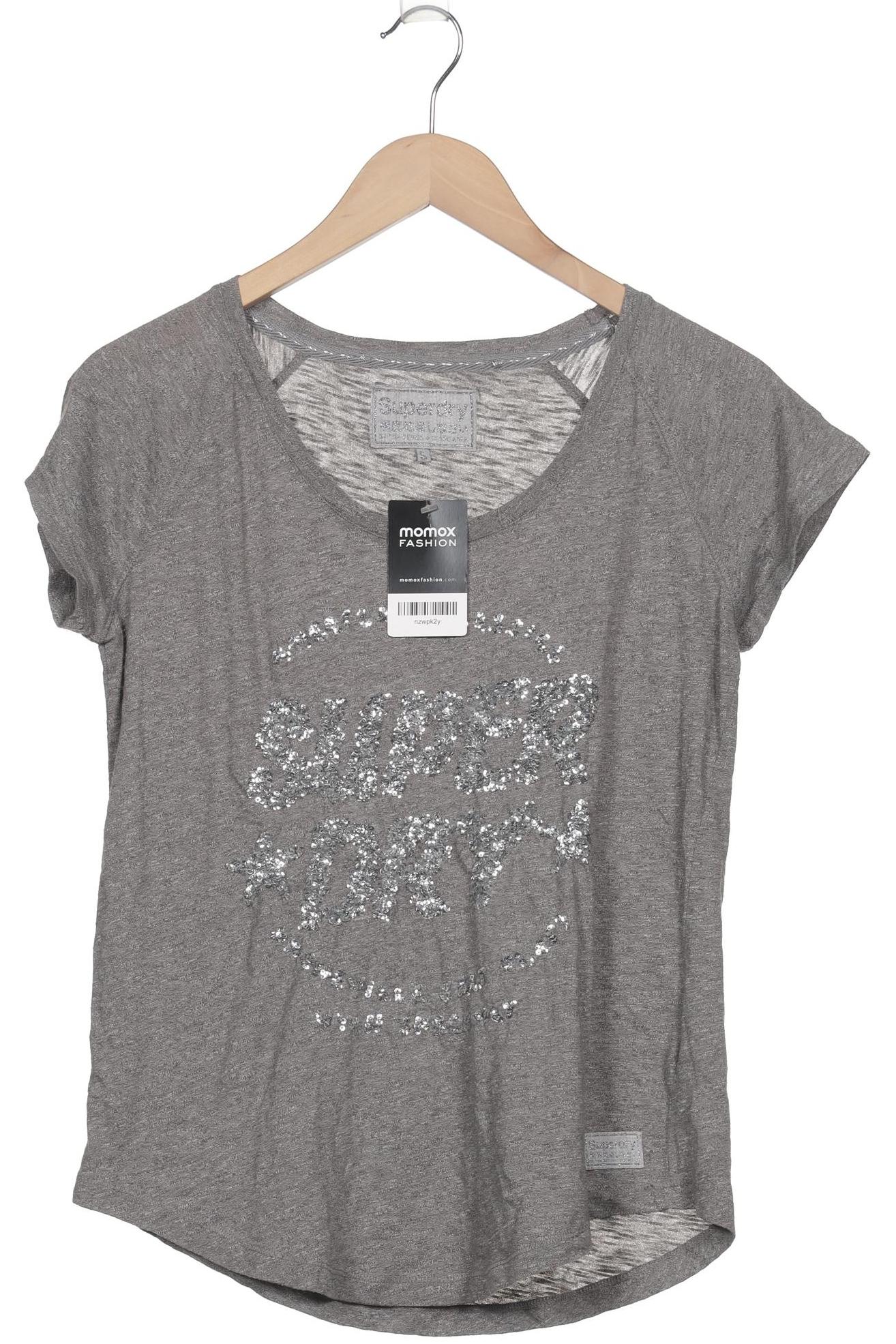 

Superdry Damen T-Shirt, grau, Gr. 36