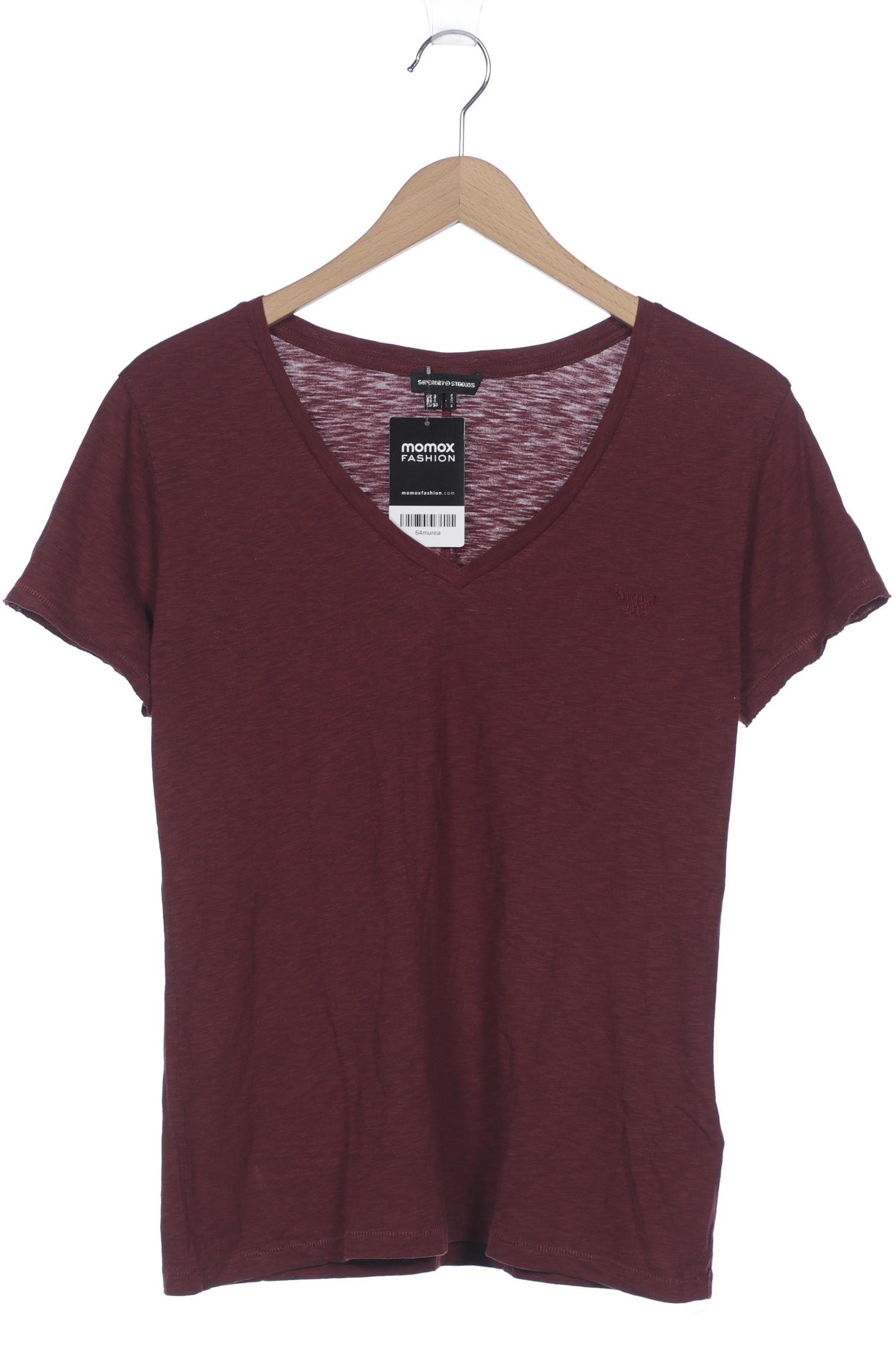 

Superdry Damen T-Shirt, bordeaux, Gr. 36