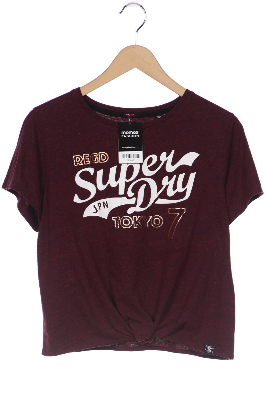 

Superdry Damen T-Shirt, bordeaux, Gr. 42