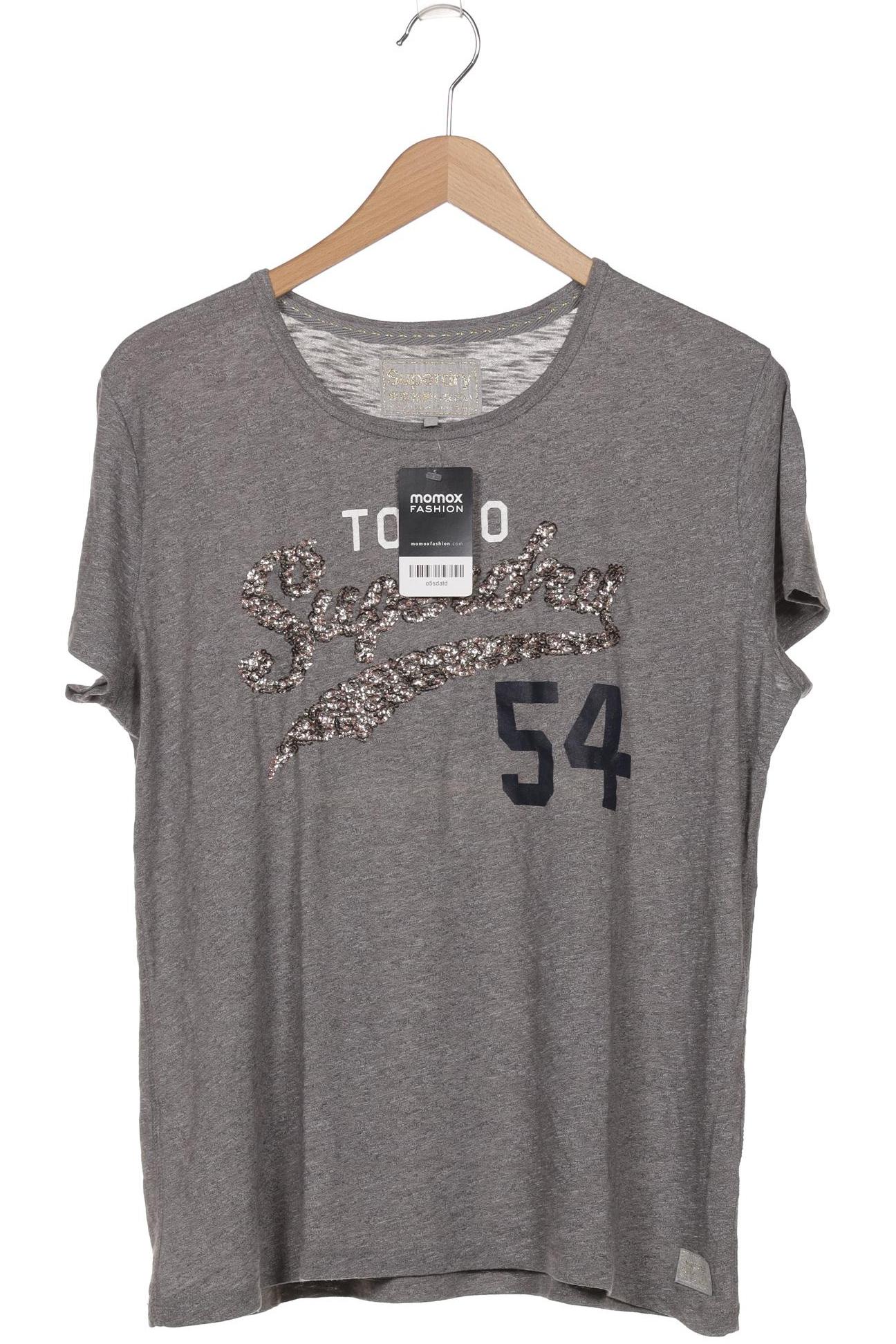 

Superdry Damen T-Shirt, grau, Gr. 42