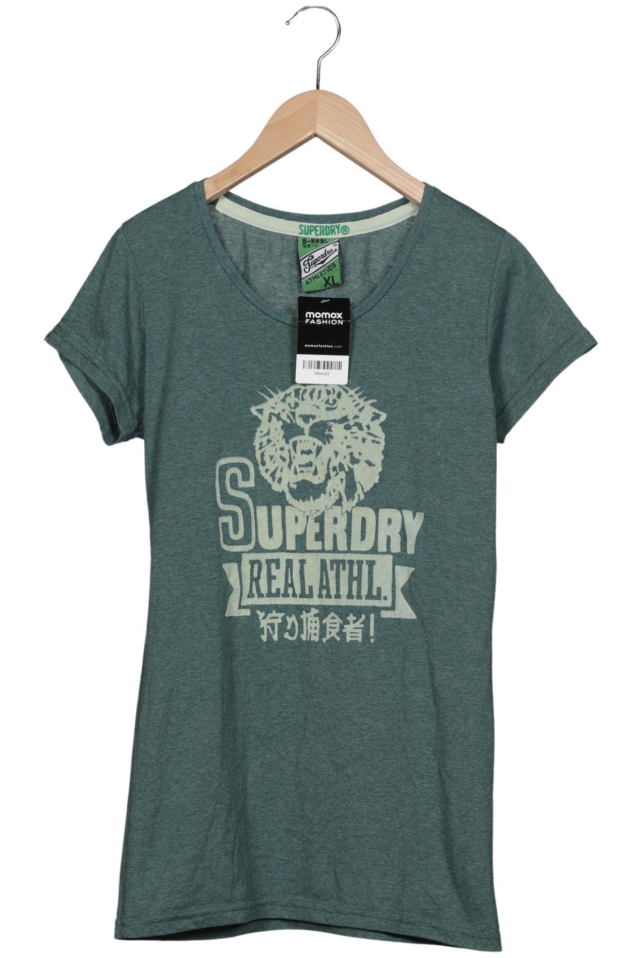 

Superdry Damen T-Shirt, grün, Gr. 44