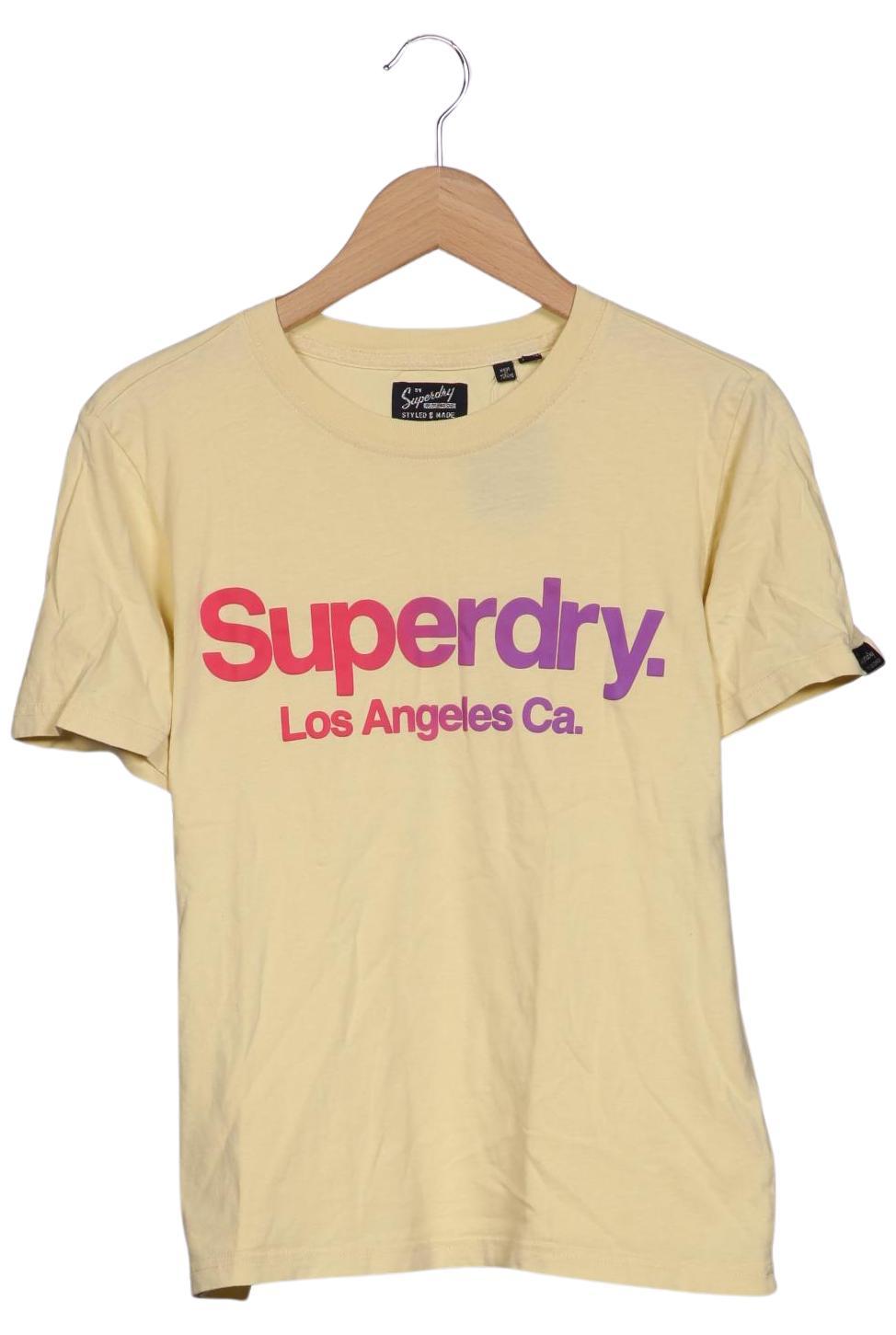 

Superdry Damen T-Shirt, gelb, Gr. 36