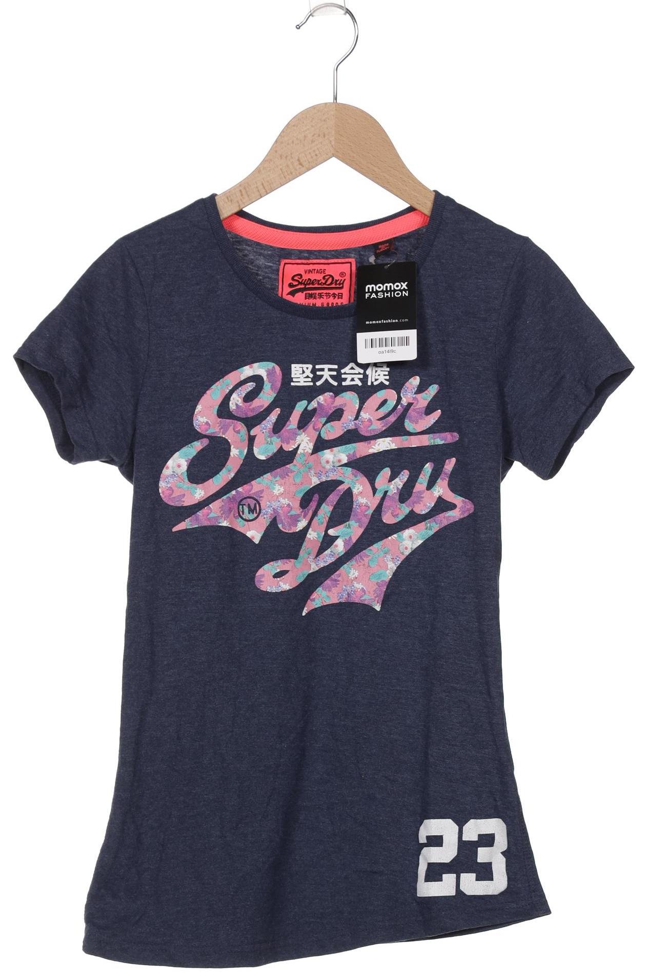 

Superdry Damen T-Shirt, marineblau, Gr. 34