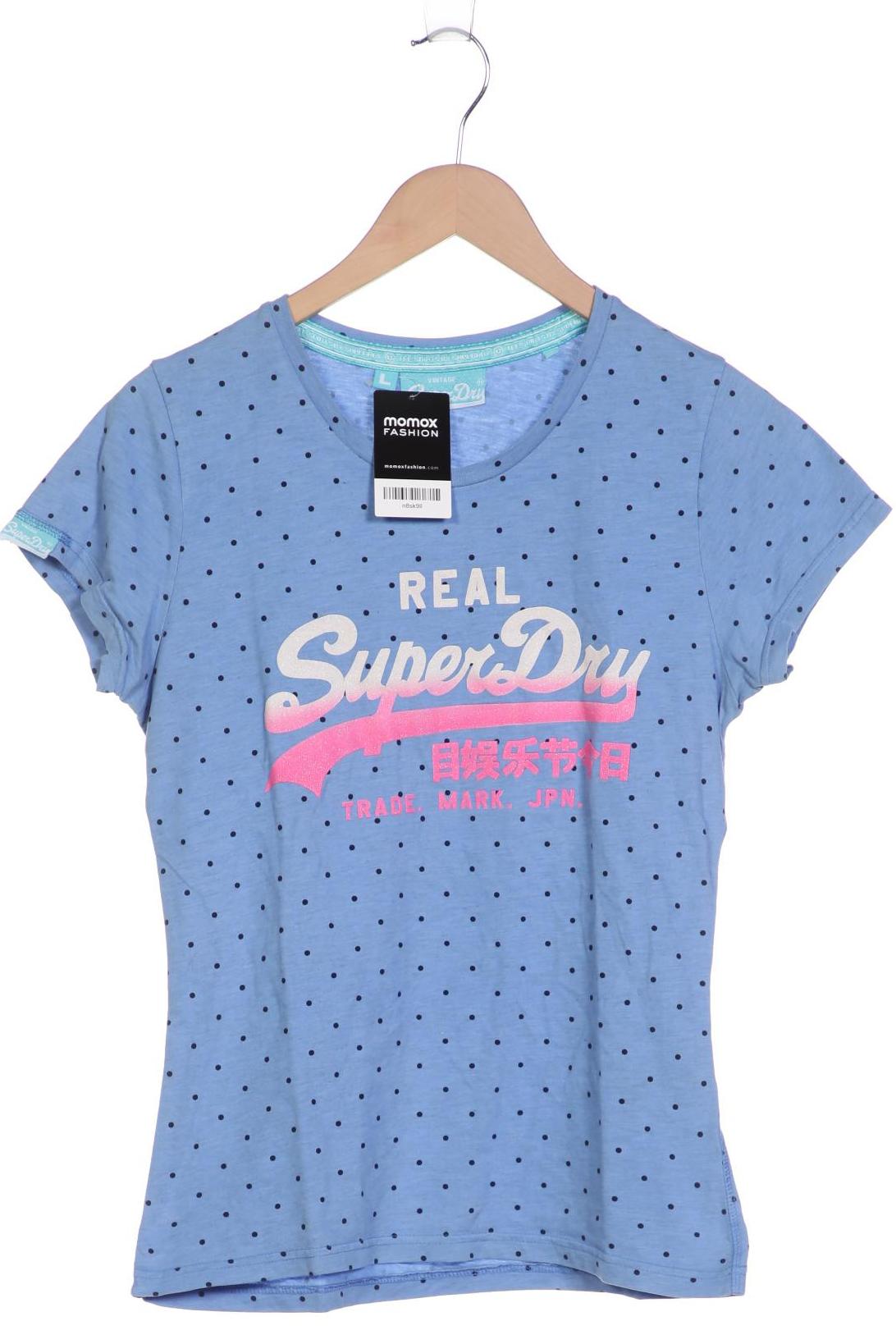 

Superdry Damen T-Shirt, hellblau, Gr. 42