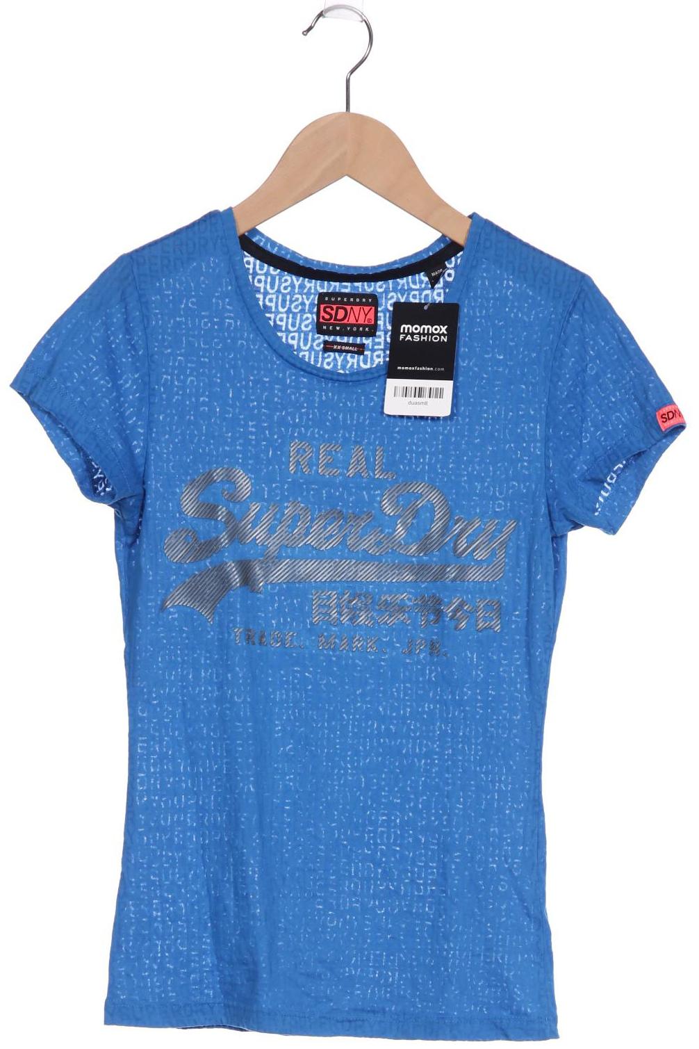 

Superdry Damen T-Shirt, blau, Gr. 32