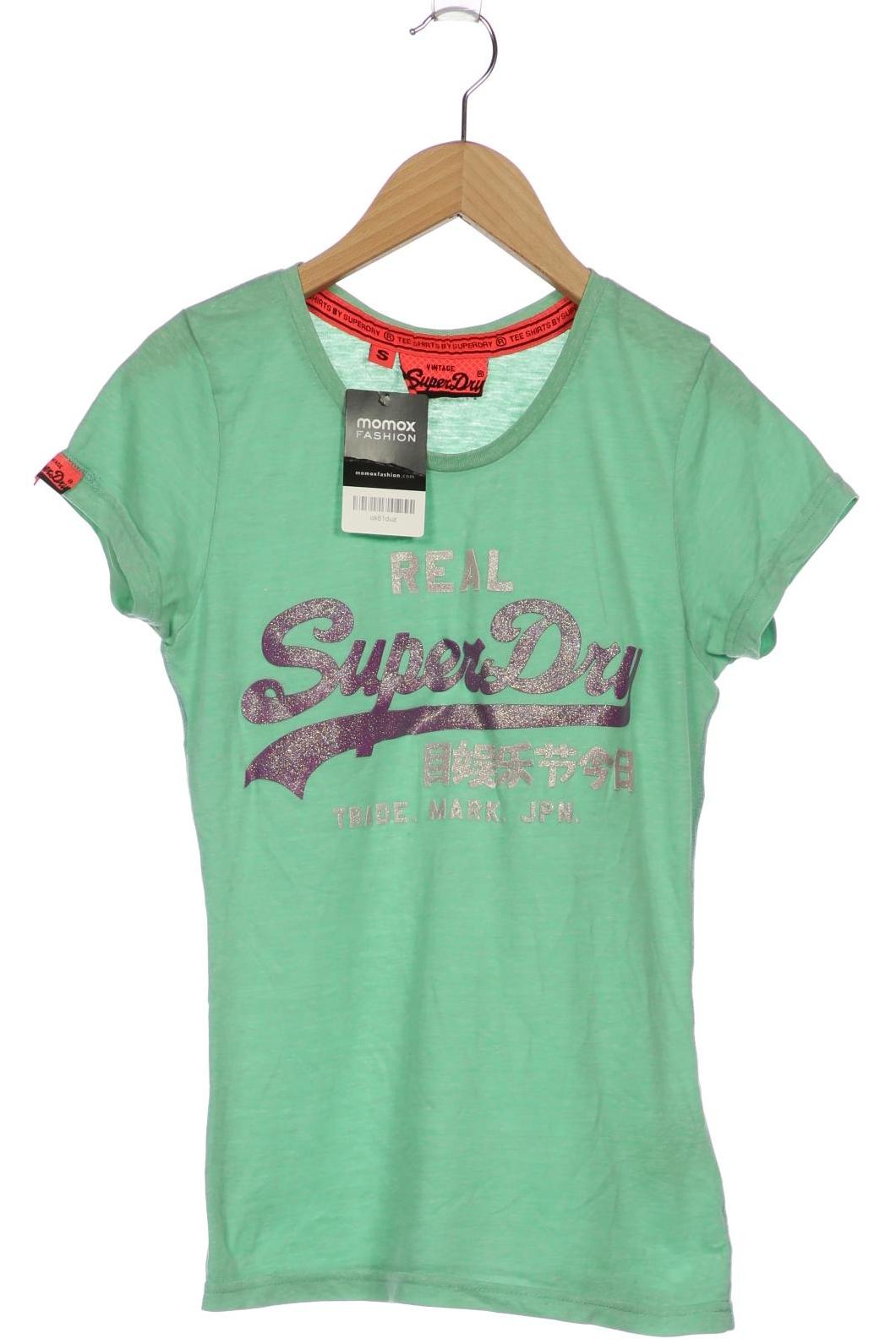 

Superdry Damen T-Shirt, grün, Gr. 36