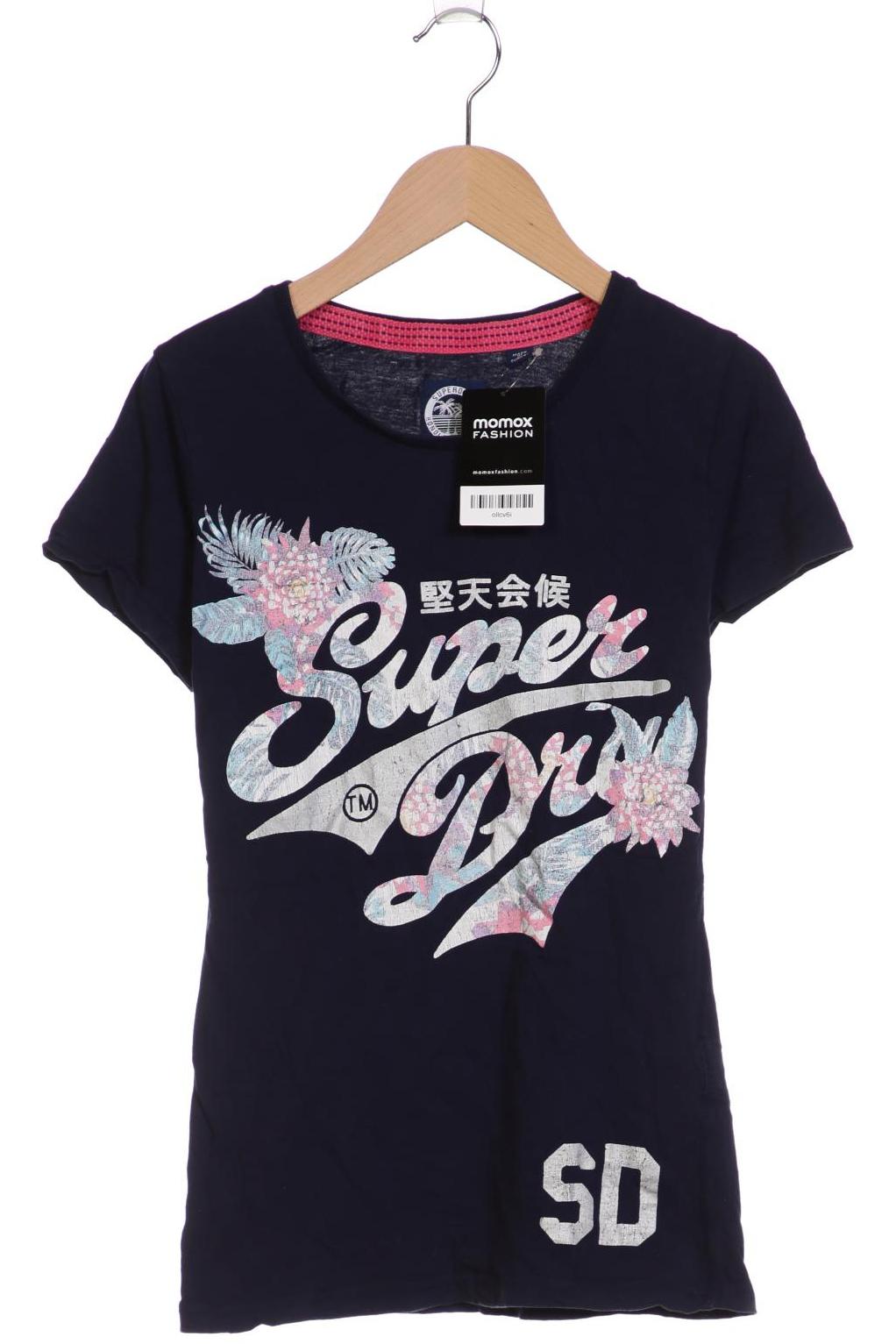

Superdry Damen T-Shirt, marineblau, Gr. 36