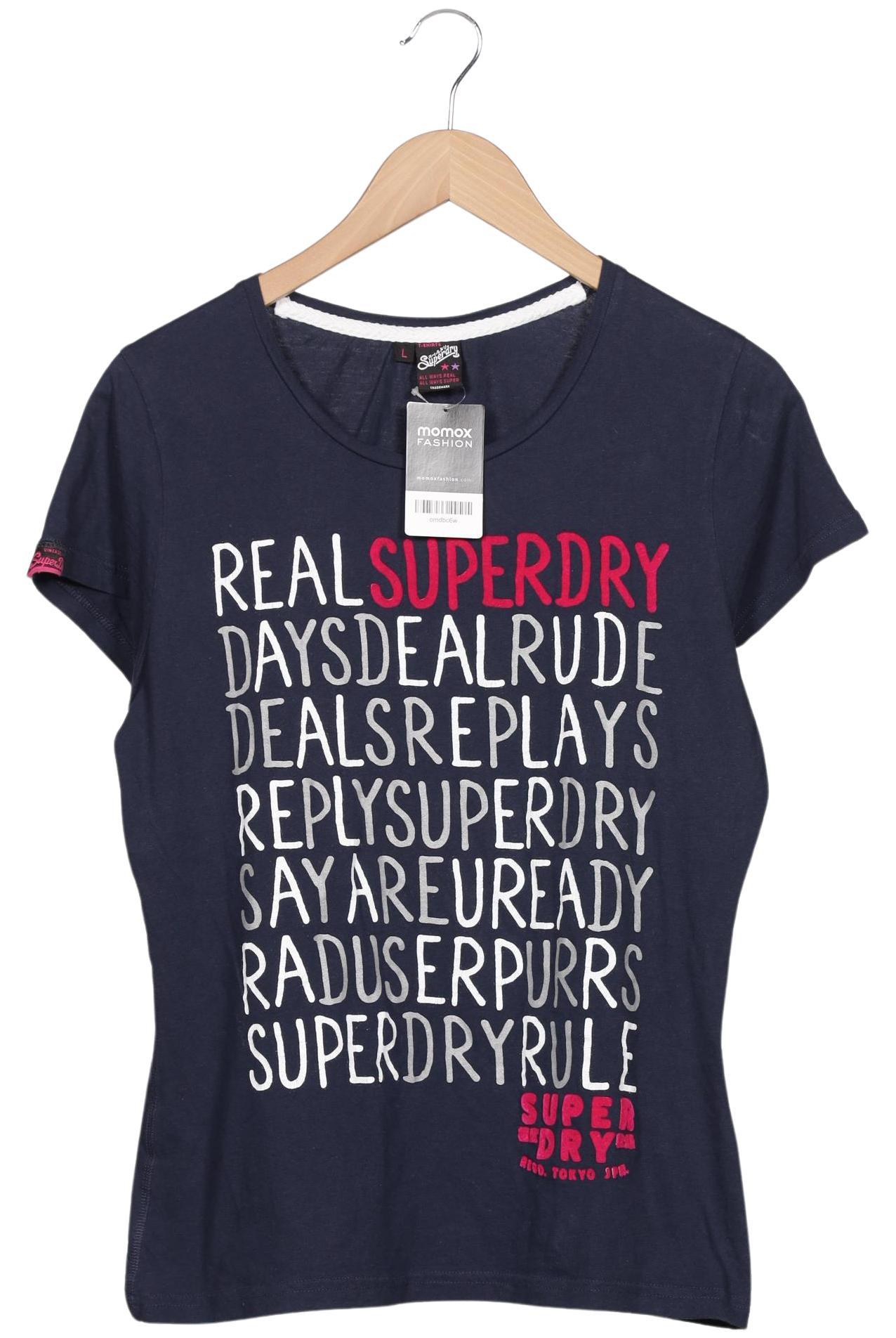 

Superdry Damen T-Shirt, marineblau, Gr. 42