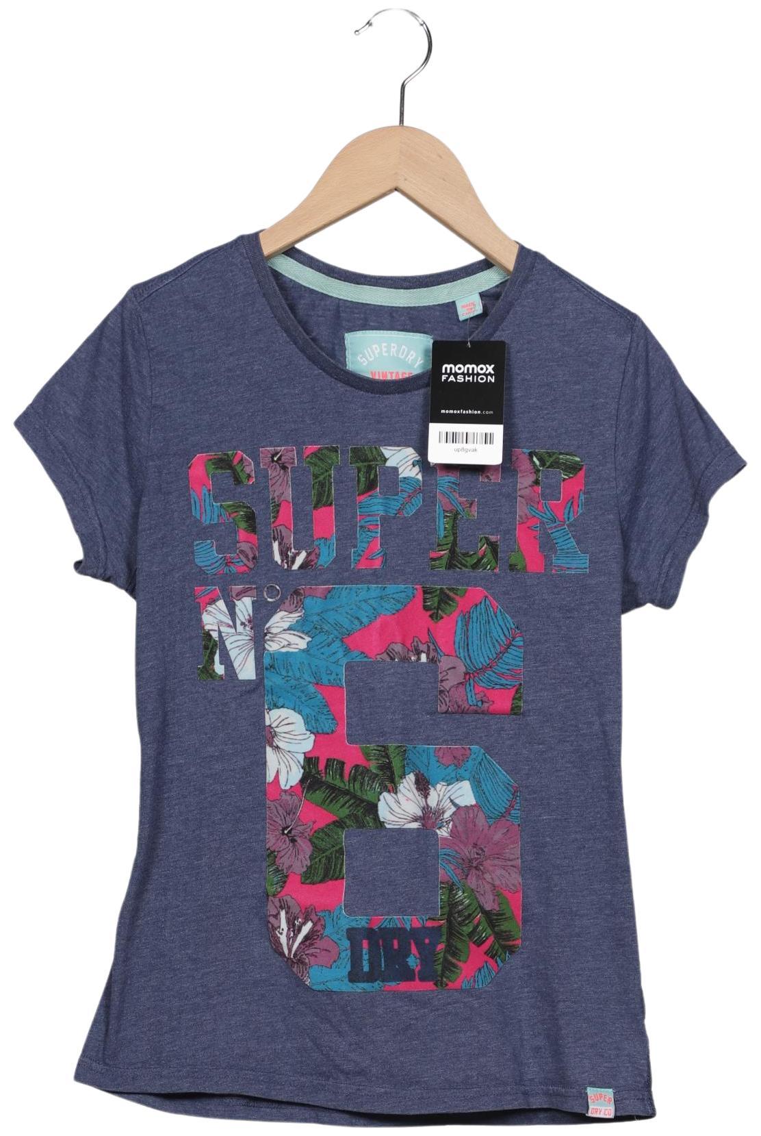 

Superdry Damen T-Shirt, marineblau, Gr. 40