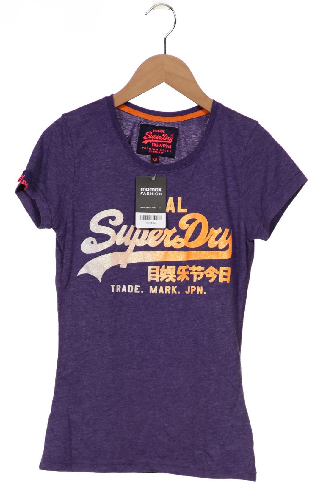 

Superdry Damen T-Shirt, flieder, Gr. 34