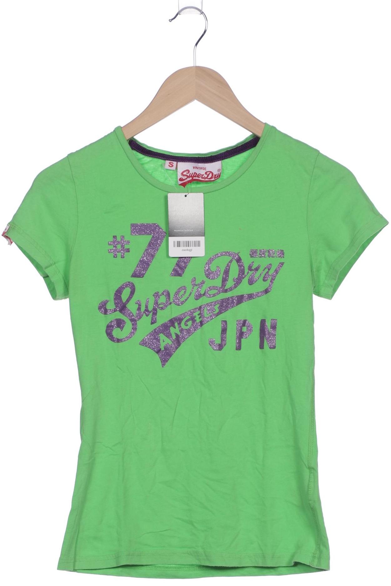 

Superdry Damen T-Shirt, grün, Gr. 36