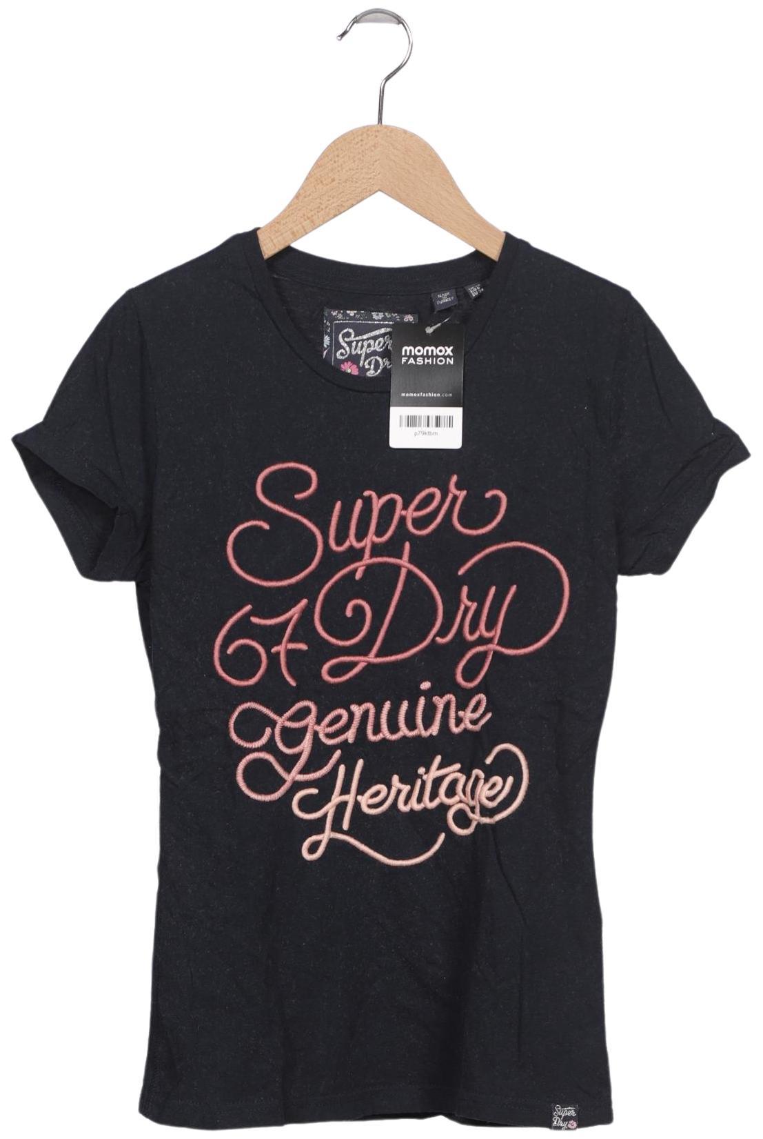 

Superdry Damen T-Shirt, marineblau, Gr. 38