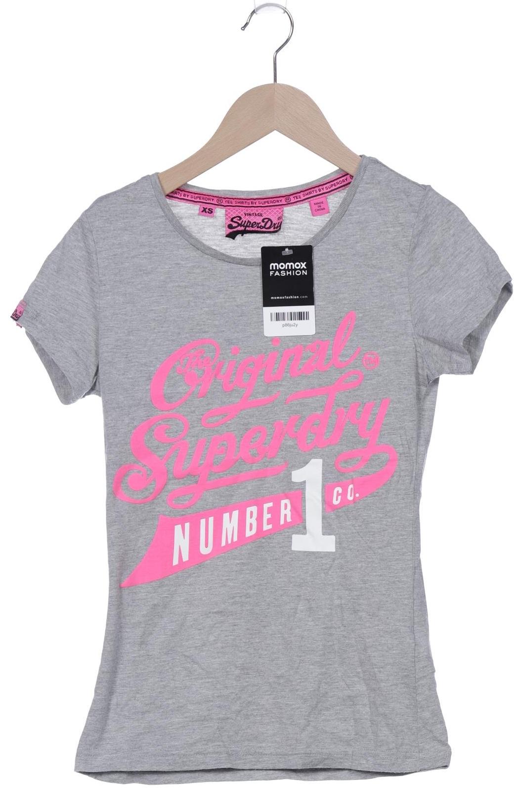

Superdry Damen T-Shirt, grau, Gr. 34