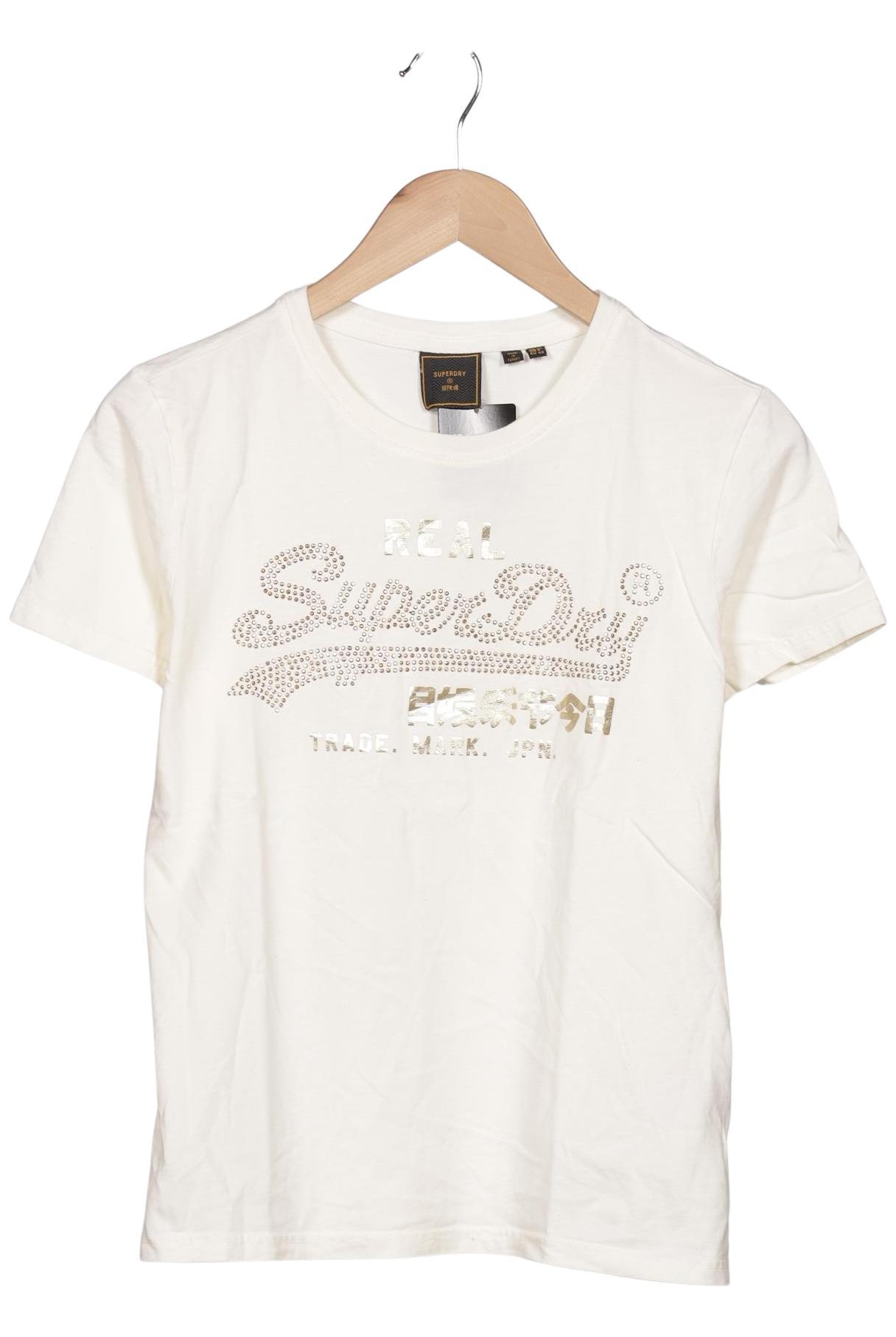 

Superdry Damen T-Shirt, cremeweiß, Gr. 40