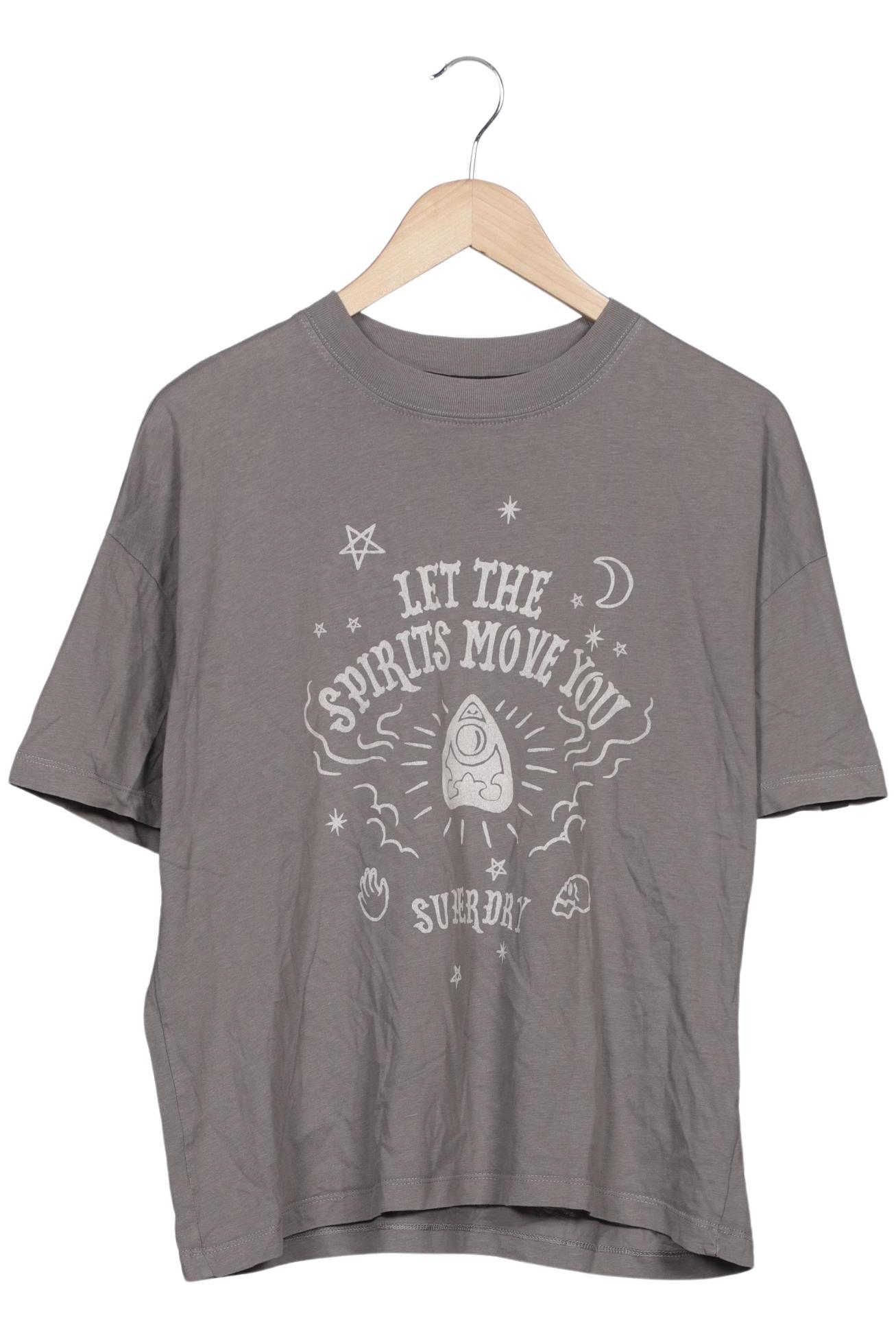 

Superdry Damen T-Shirt, grau, Gr. 40