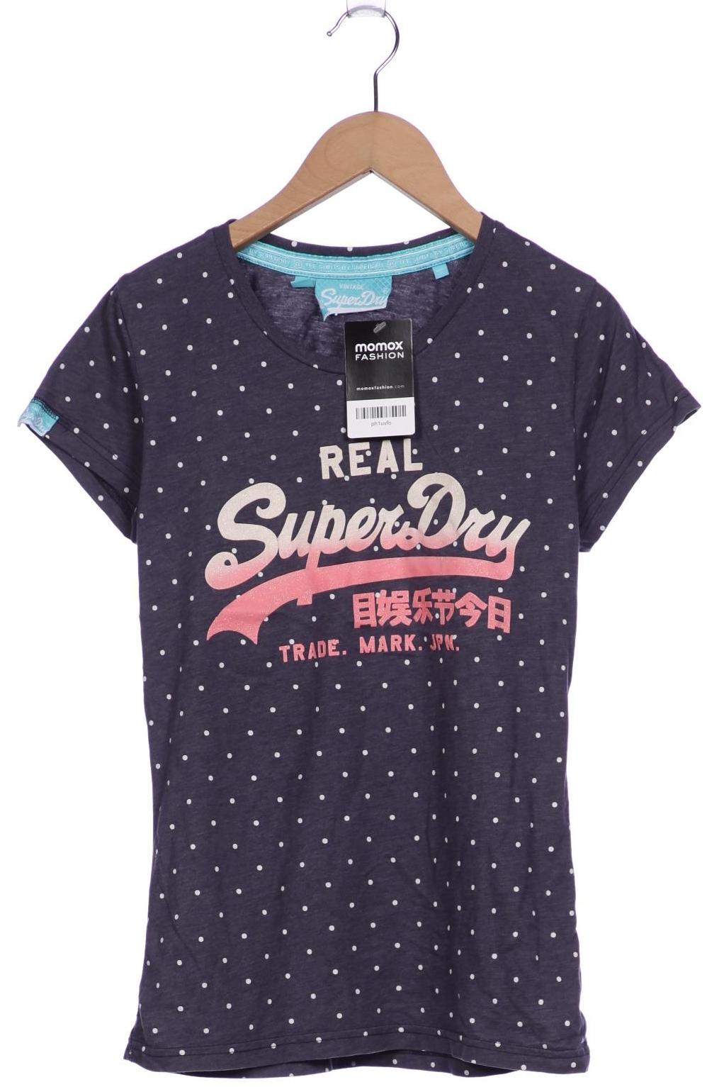 

Superdry Damen T-Shirt, marineblau, Gr. 38