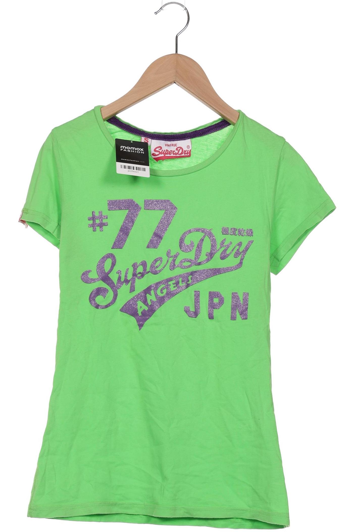 

Superdry Damen T-Shirt, grün, Gr. 36