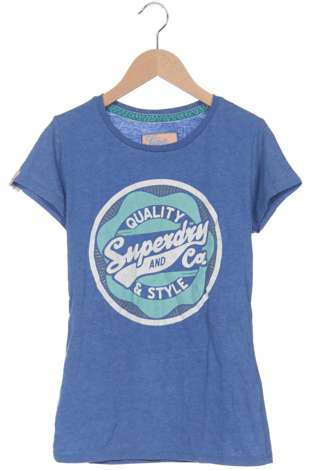 

Superdry Damen T-Shirt, blau, Gr. 38