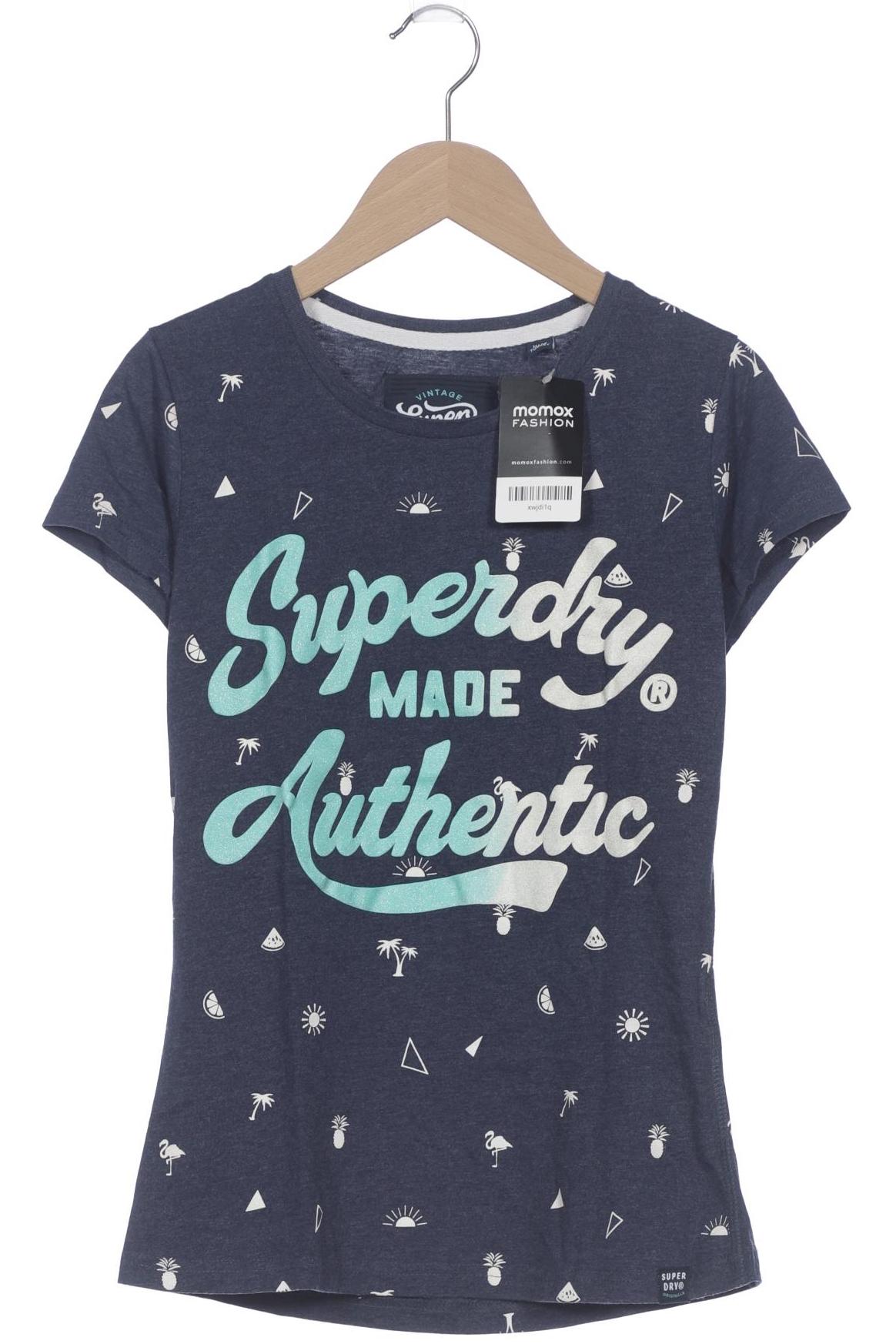 

Superdry Damen T-Shirt, marineblau, Gr. 38
