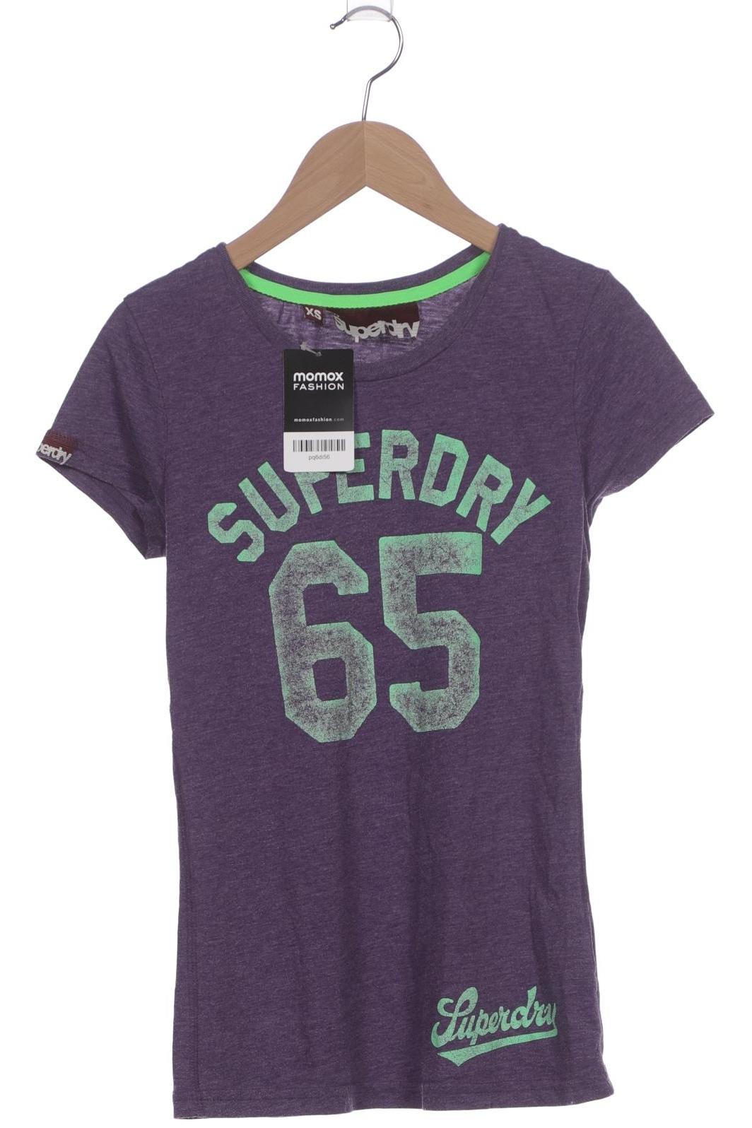 

Superdry Damen T-Shirt, flieder, Gr. 34