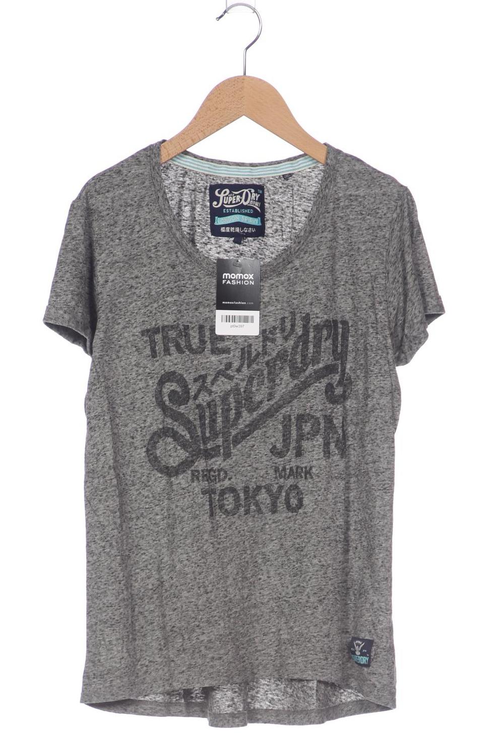

Superdry Damen T-Shirt, grau, Gr. 38