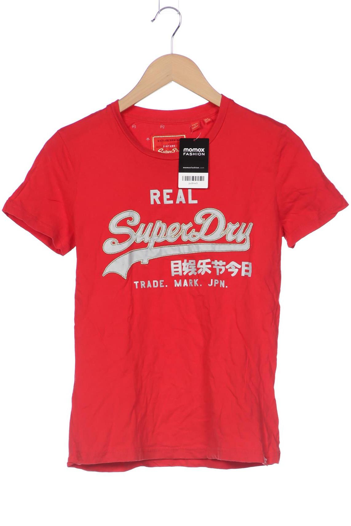 

Superdry Damen T-Shirt, rot, Gr. 36