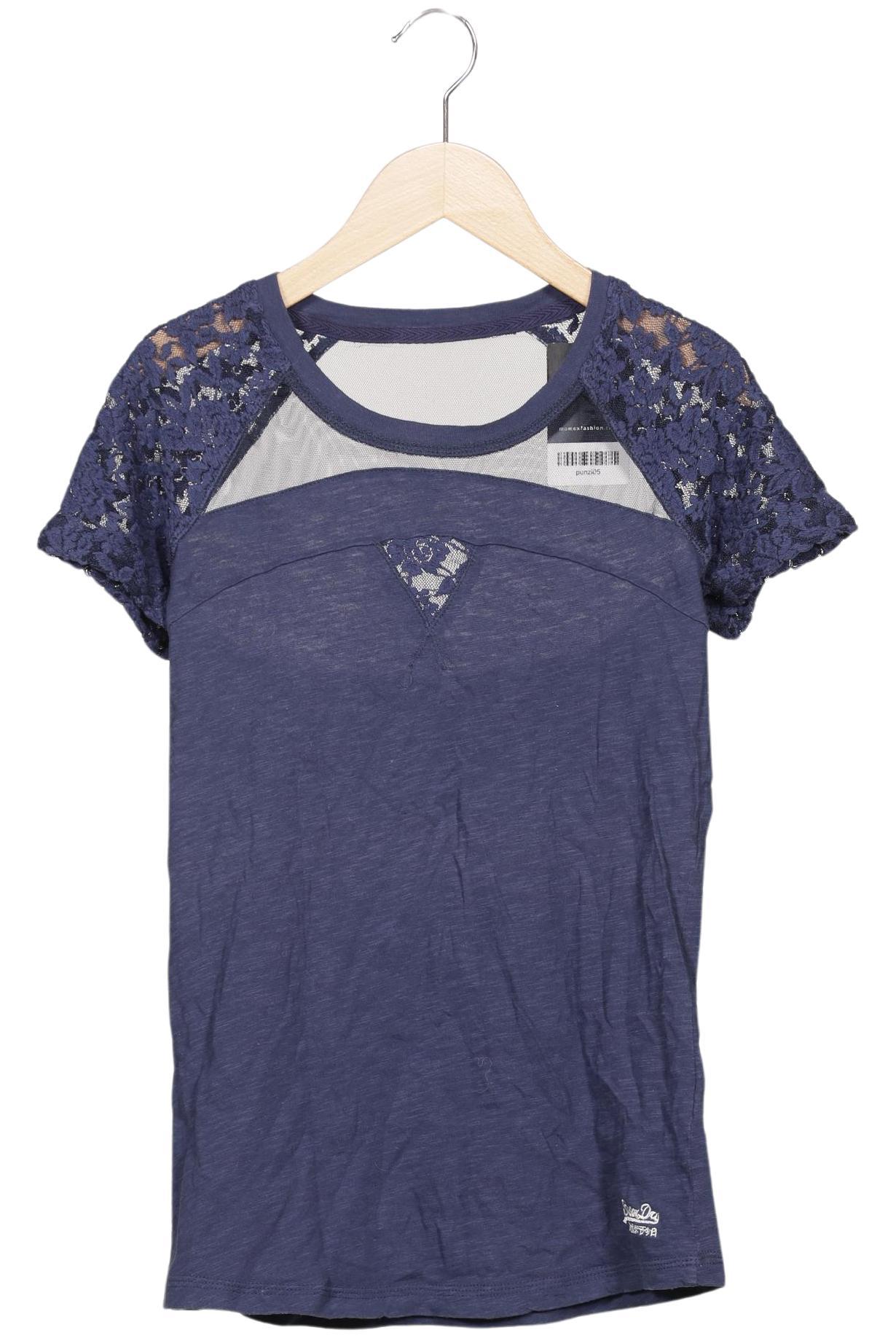 

Superdry Damen T-Shirt, marineblau, Gr. 36