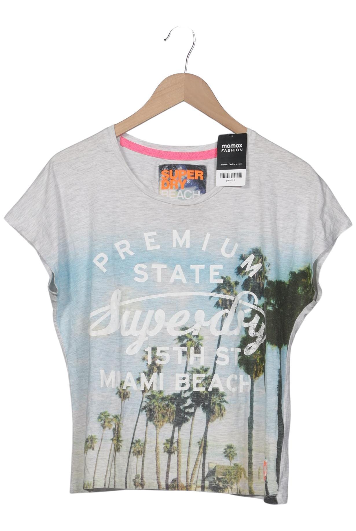 

Superdry Damen T-Shirt, grau, Gr. 34