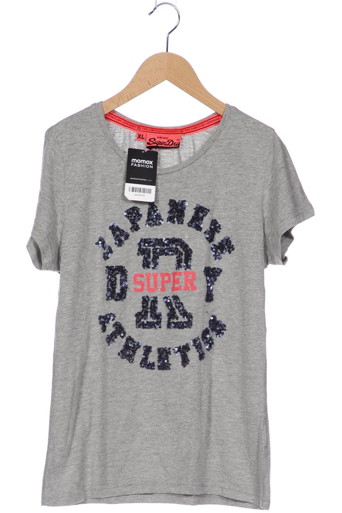 

Superdry Damen T-Shirt, grau, Gr. 44
