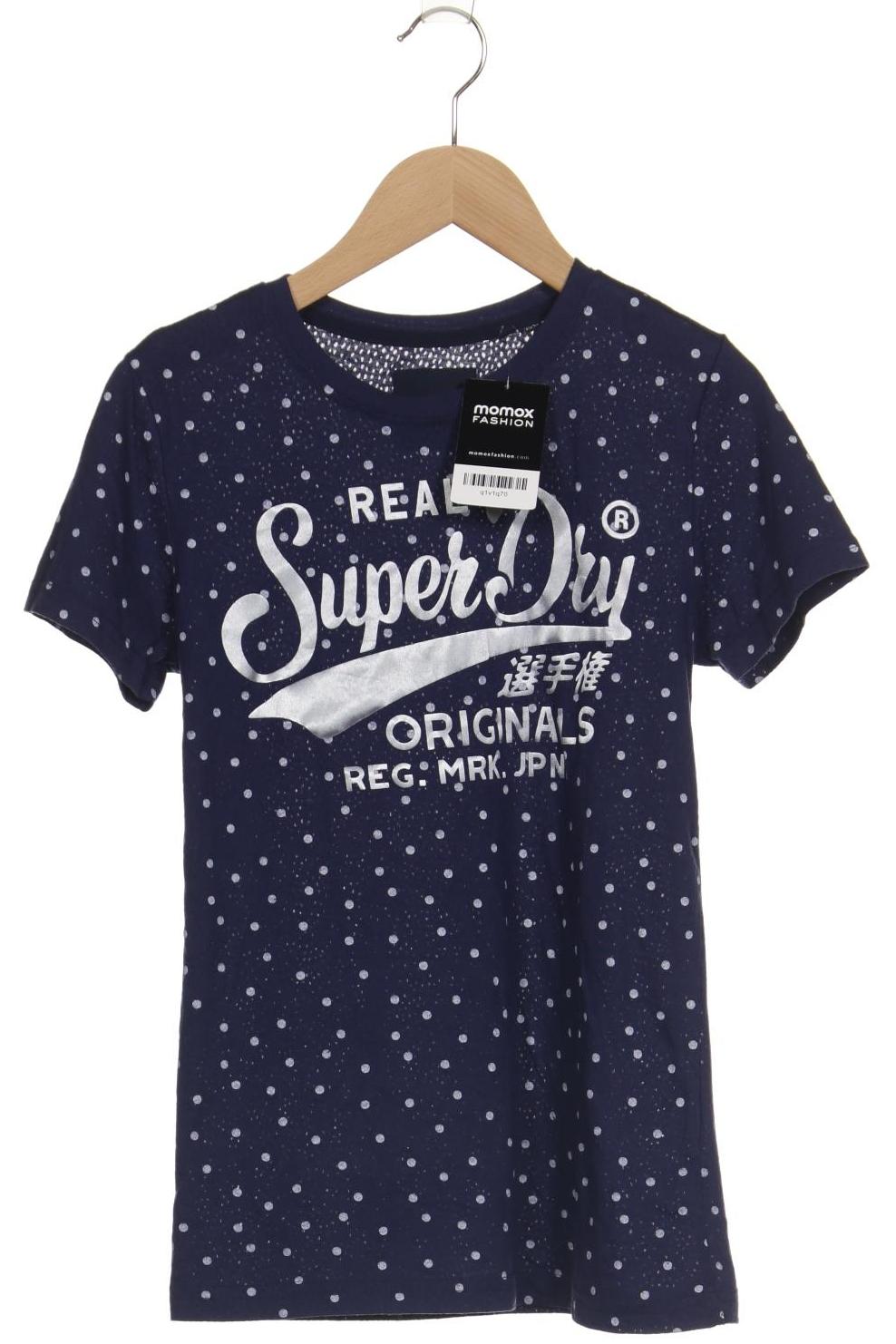 

Superdry Damen T-Shirt, blau, Gr. 34