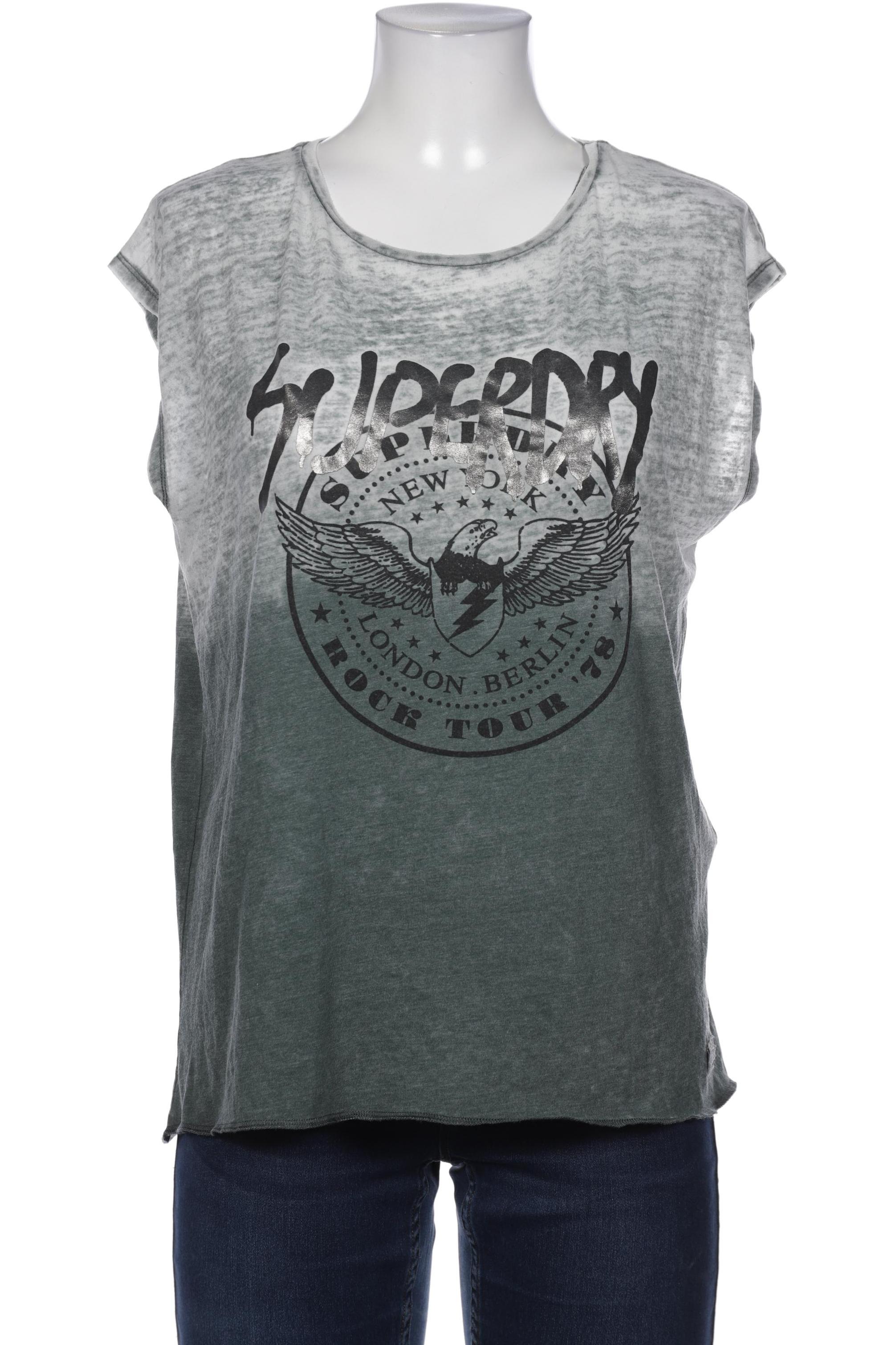 

Superdry Damen T-Shirt, grün, Gr. 42
