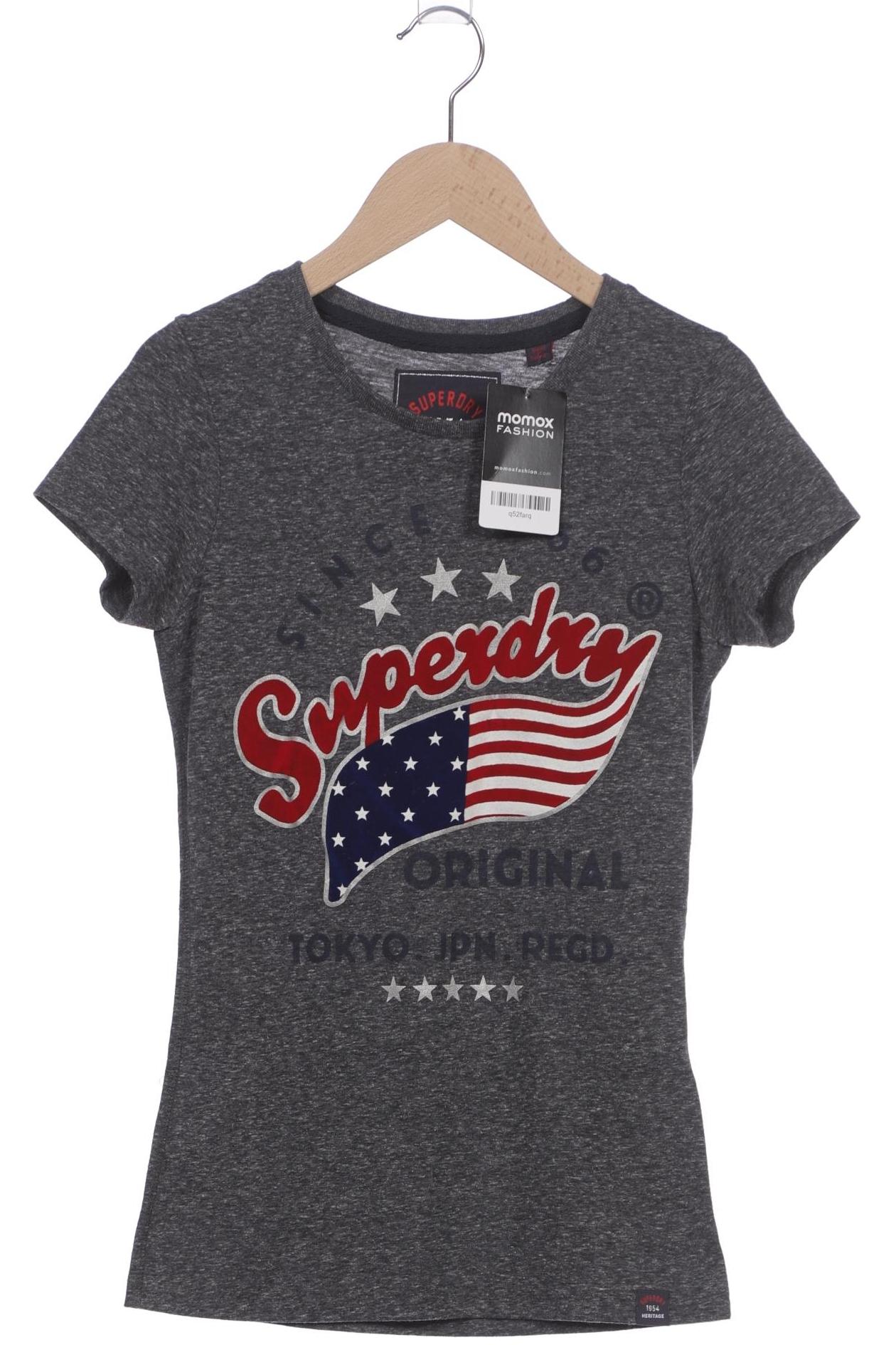 

Superdry Damen T-Shirt, grau, Gr. 34