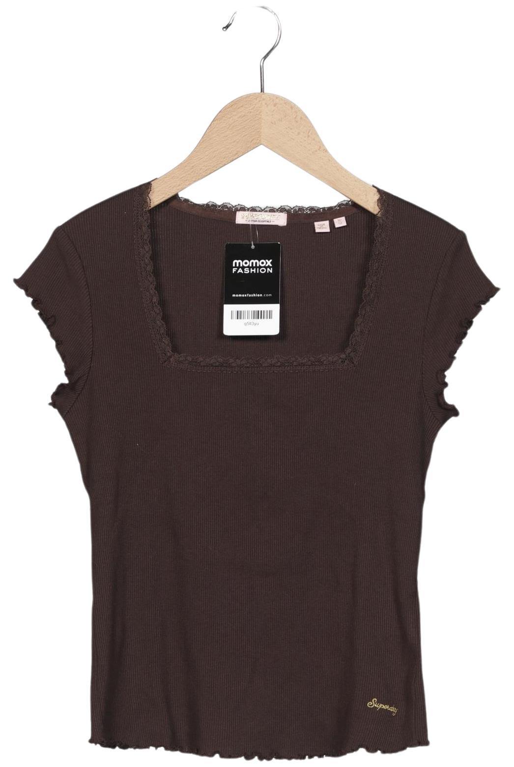 

Superdry Damen T-Shirt, braun, Gr. 10