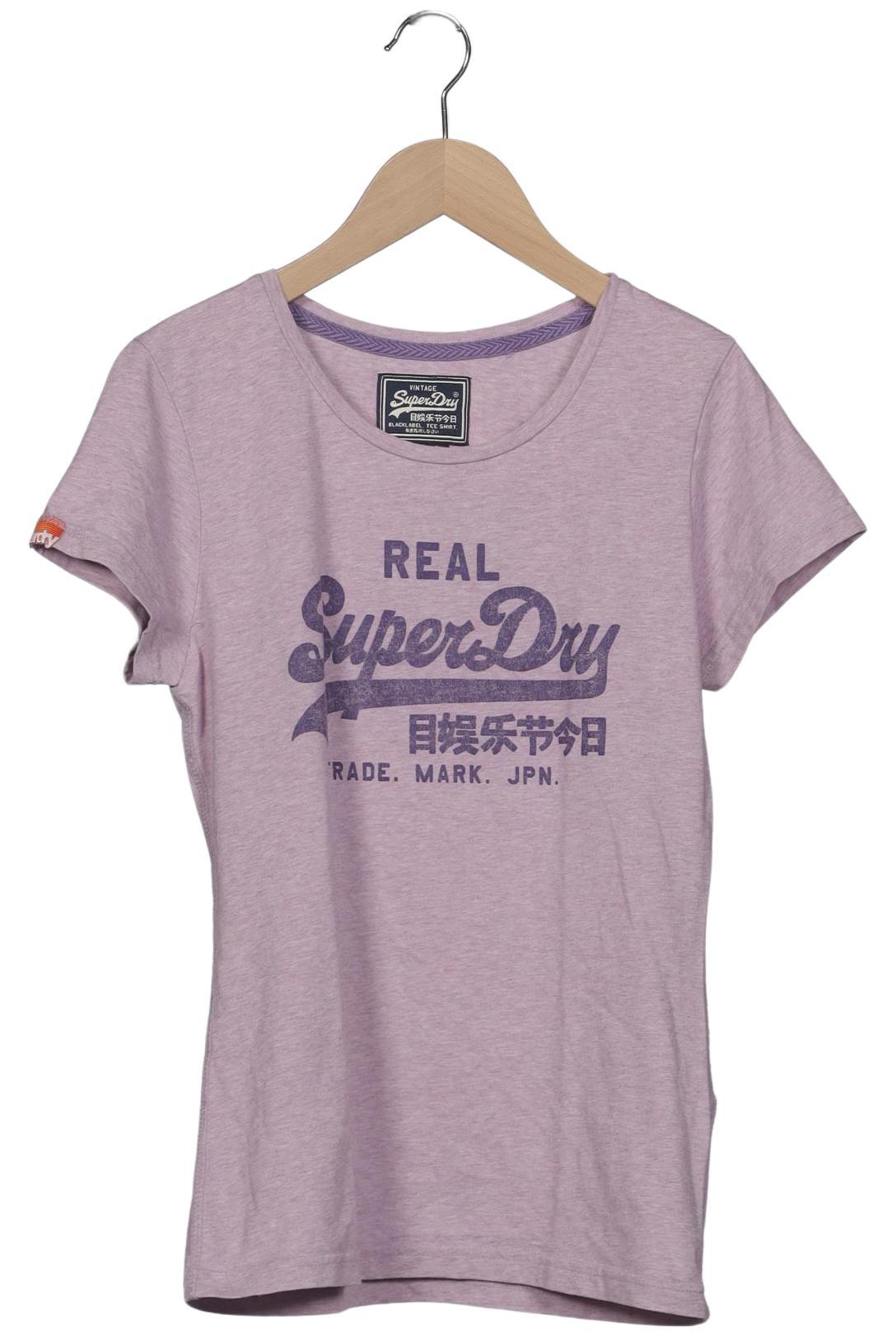 

Superdry Damen T-Shirt, flieder, Gr. 42